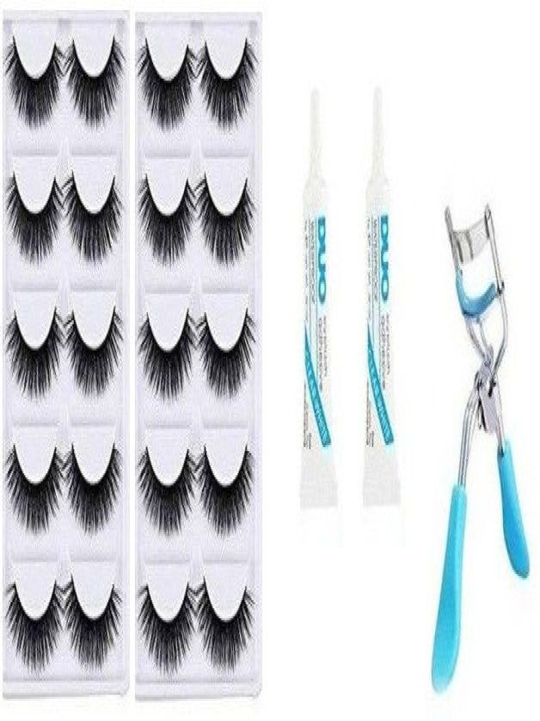 

Lenon Set Of 13 Eyelash With Glue & Curler, Black