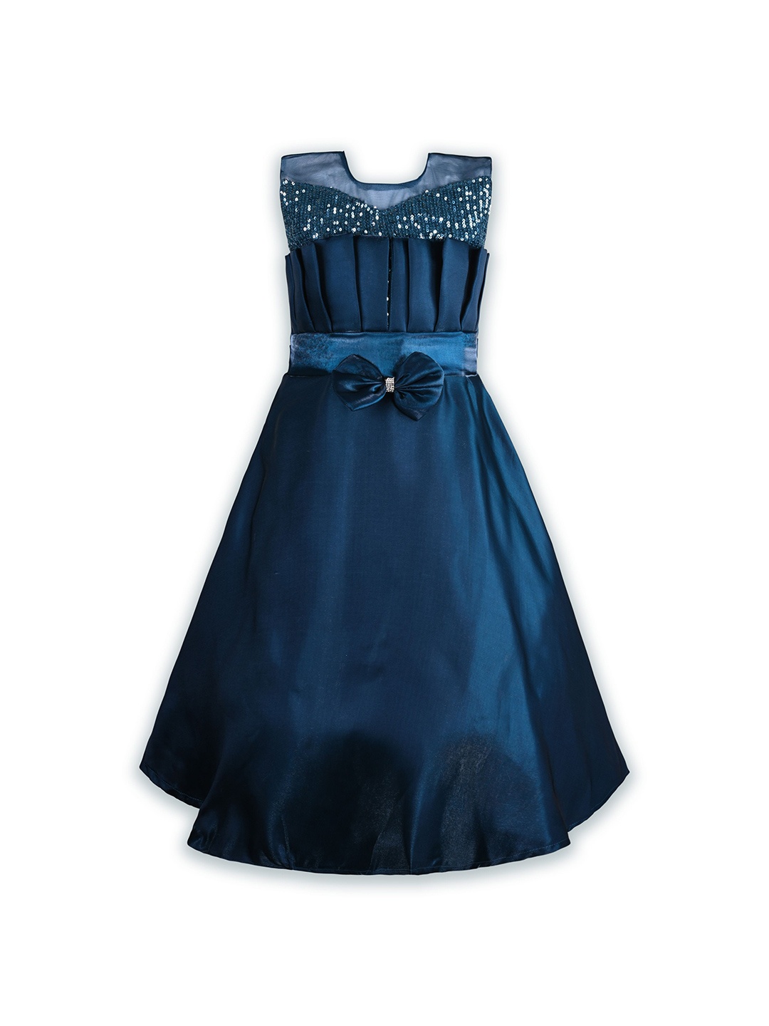 

Wish Karo Fit & Flare Maxi Dress, Blue