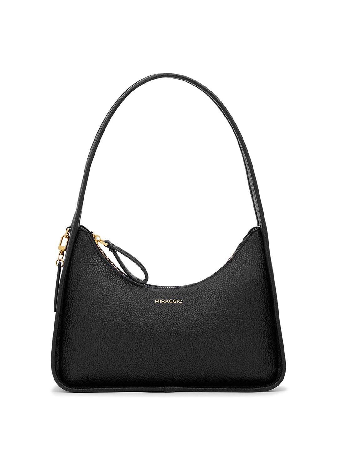 

MIRAGGIO PU Structured Shoulder Bag, Black