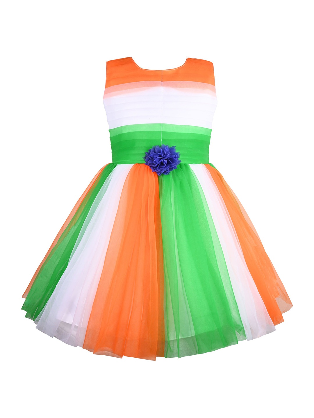 

Wish Karo Girls Net Fit & Flare Dress, Multi