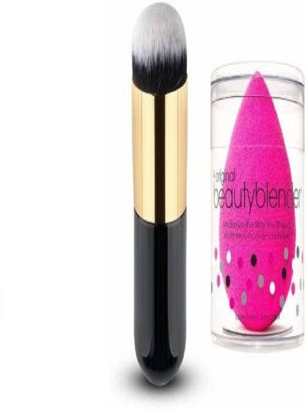

Lenon Set of 2 Beauty Blender & Face Brush, Pink
