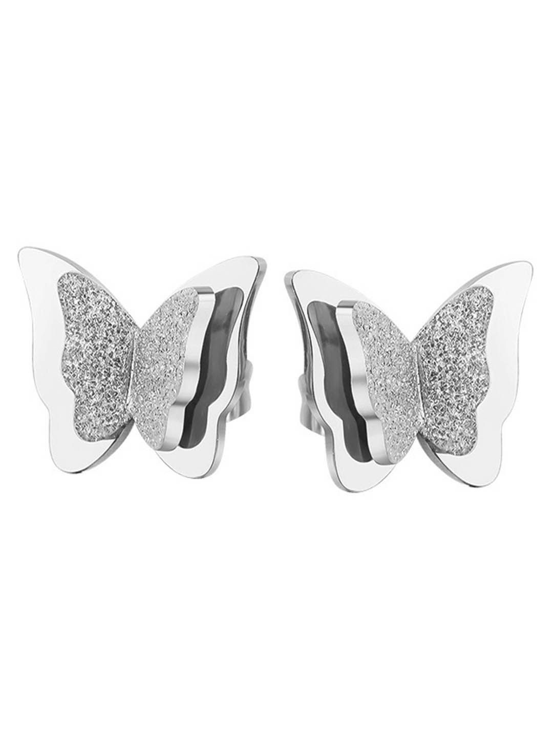 

StyleCast Silver-Plated Contemporary Studs