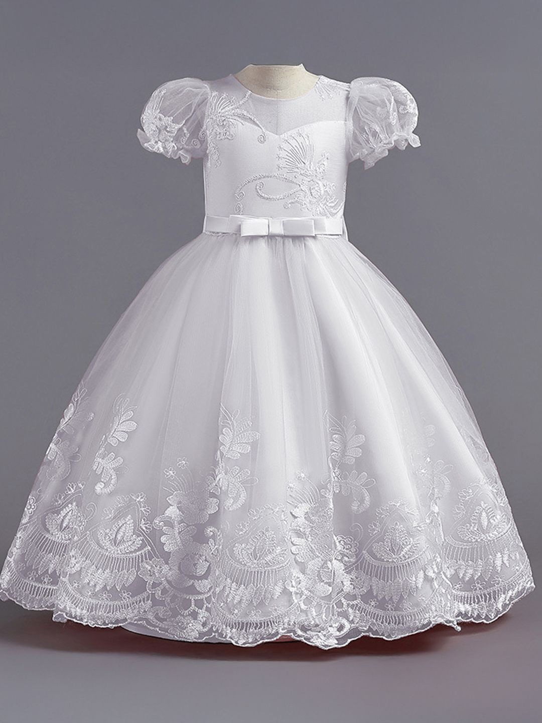 

Xsole Fit & Flare Maxi Dress, White