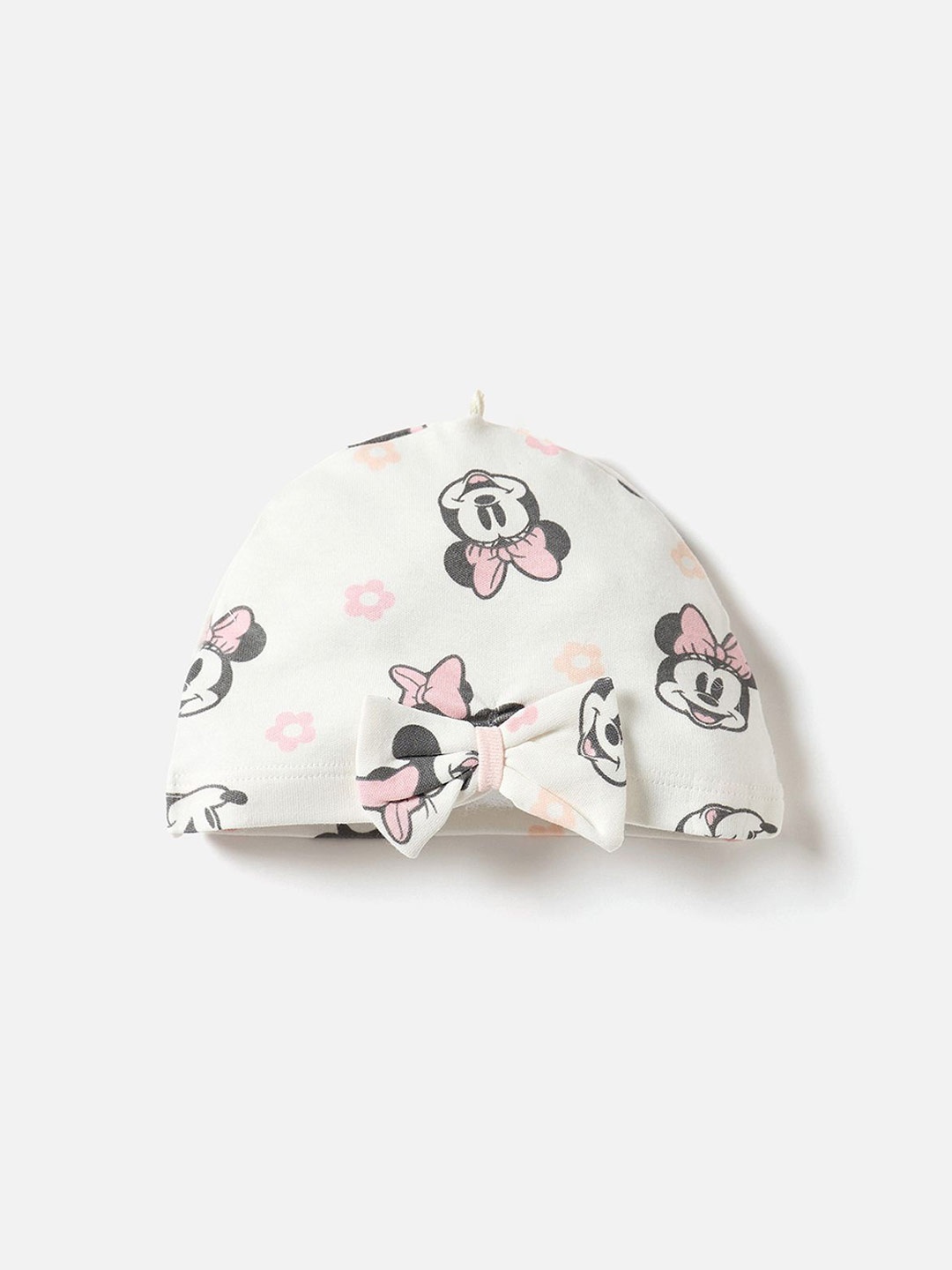 

Juniors by Babyshop Kids Cotton Minnie Mouse Printed Beanie, Pink
