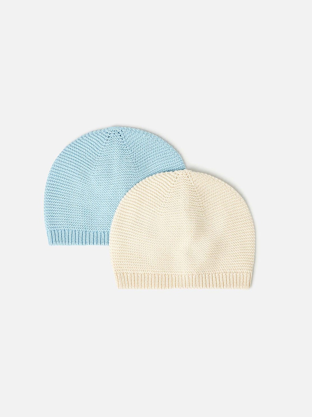 

Juniors by Babyshop Set of 2 Kids Cotton Beanie Caps, Blue