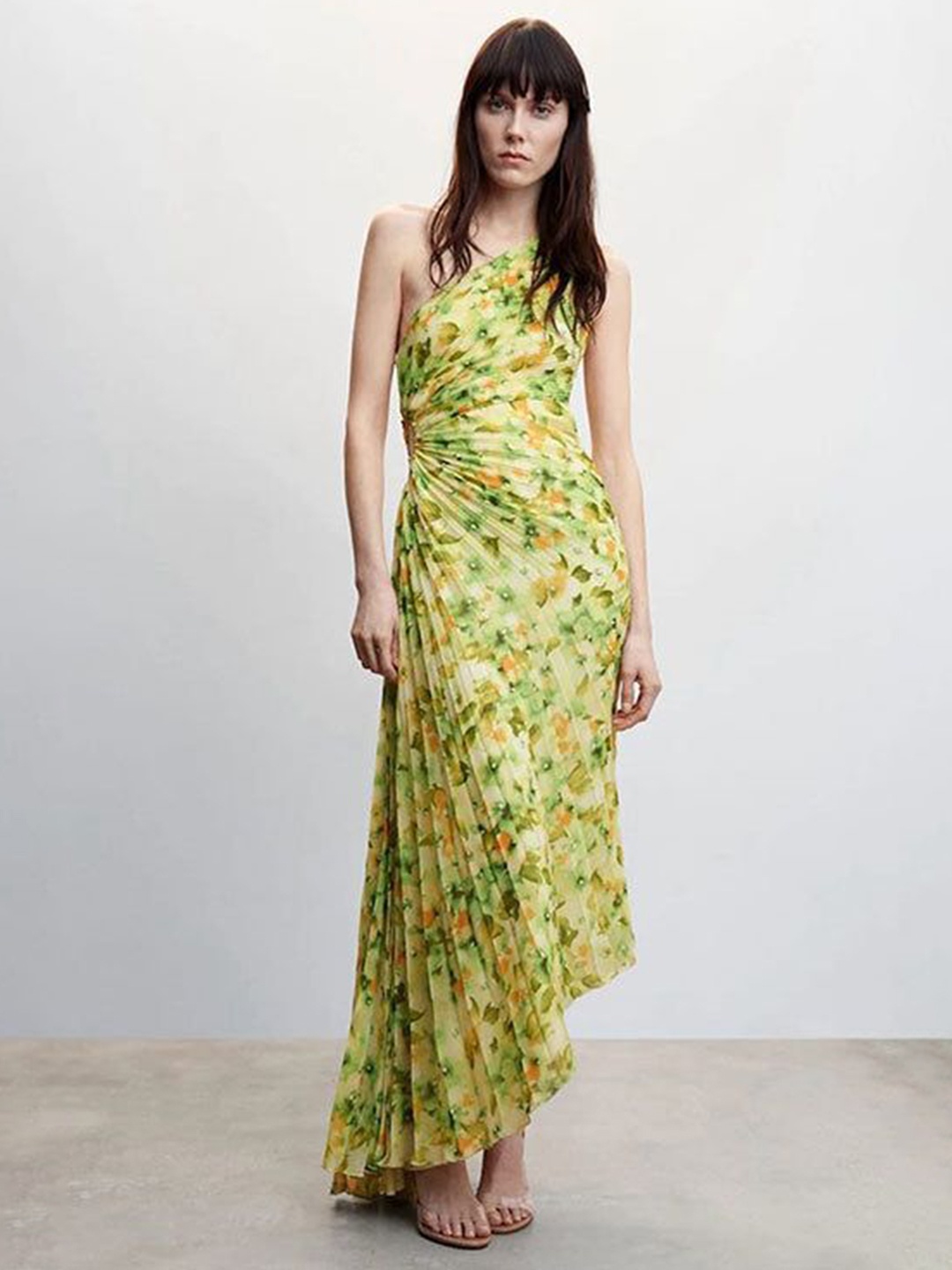 

FREYAA Floral Maxi Dress, Lime green