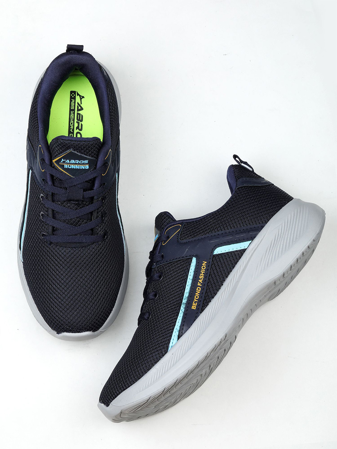 

ABROS CELESTIN Men Mesh Running Shoes, Navy blue