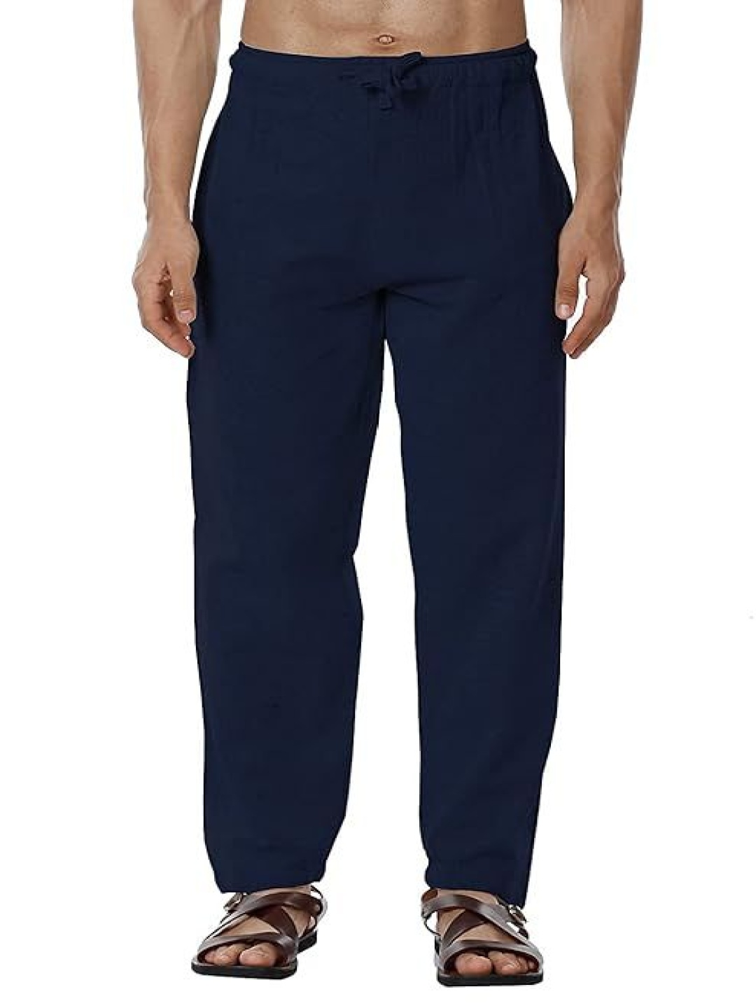 

DIGITAL SHOPEE Men Mid-Rise Cotton Pyjamas, Navy blue