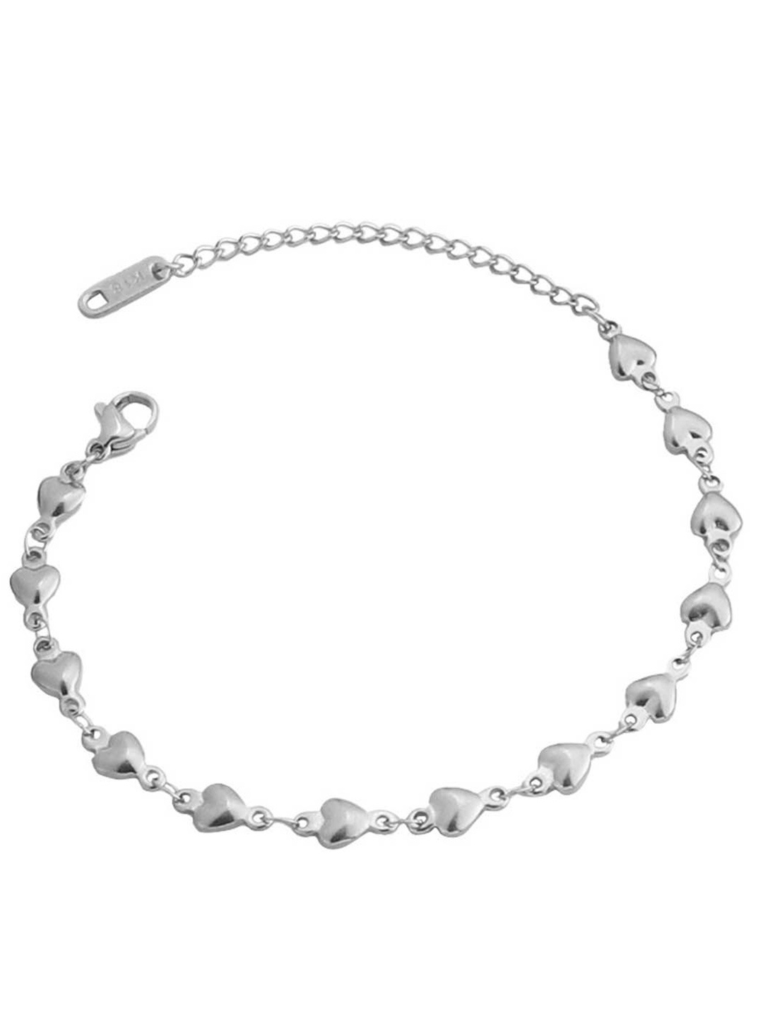 

StyleCast Elegant Brass Link Bracelet, Silver