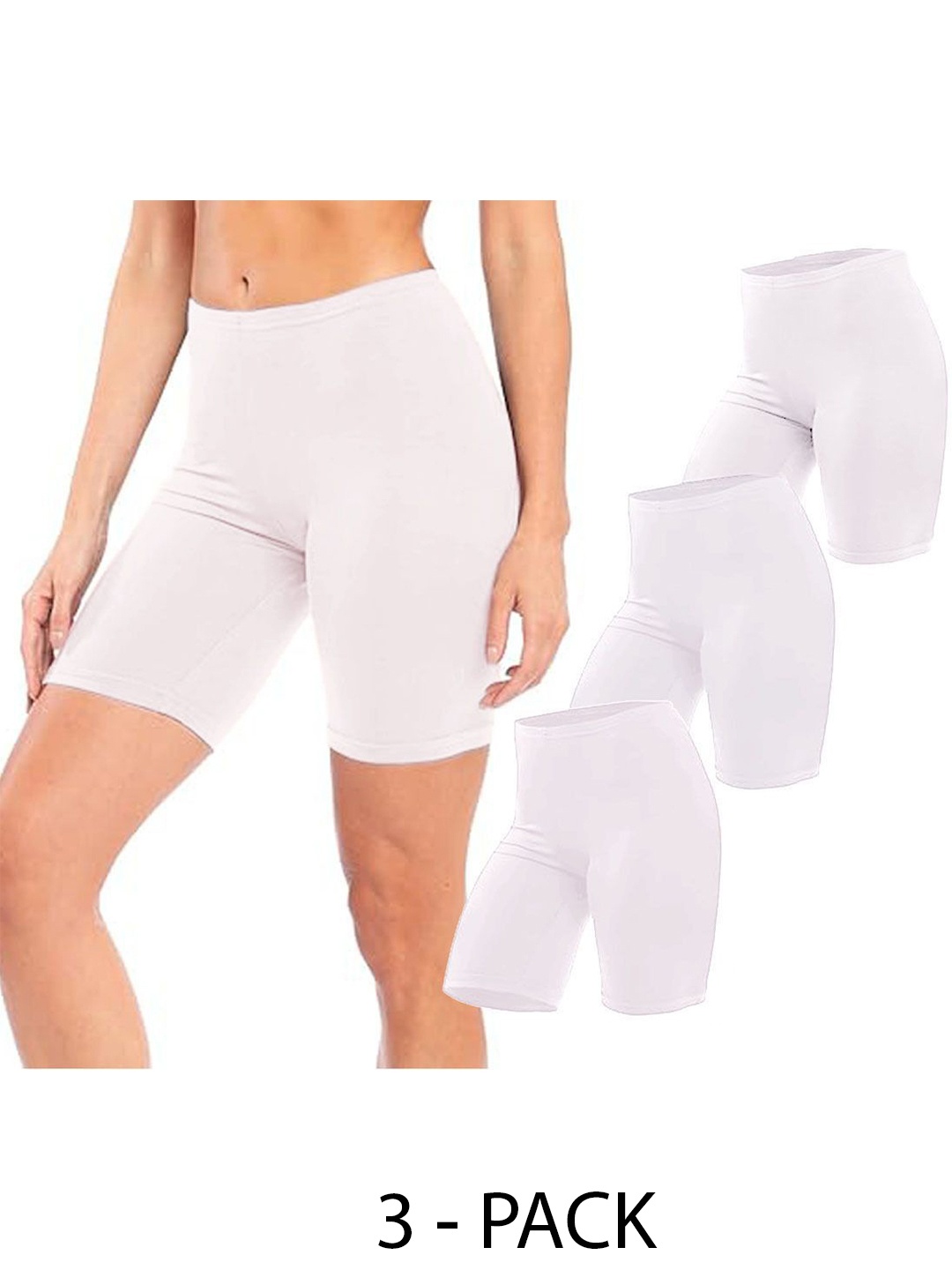 

Diving Deep Women Pack of 3 Cotton Shorts, Assorted