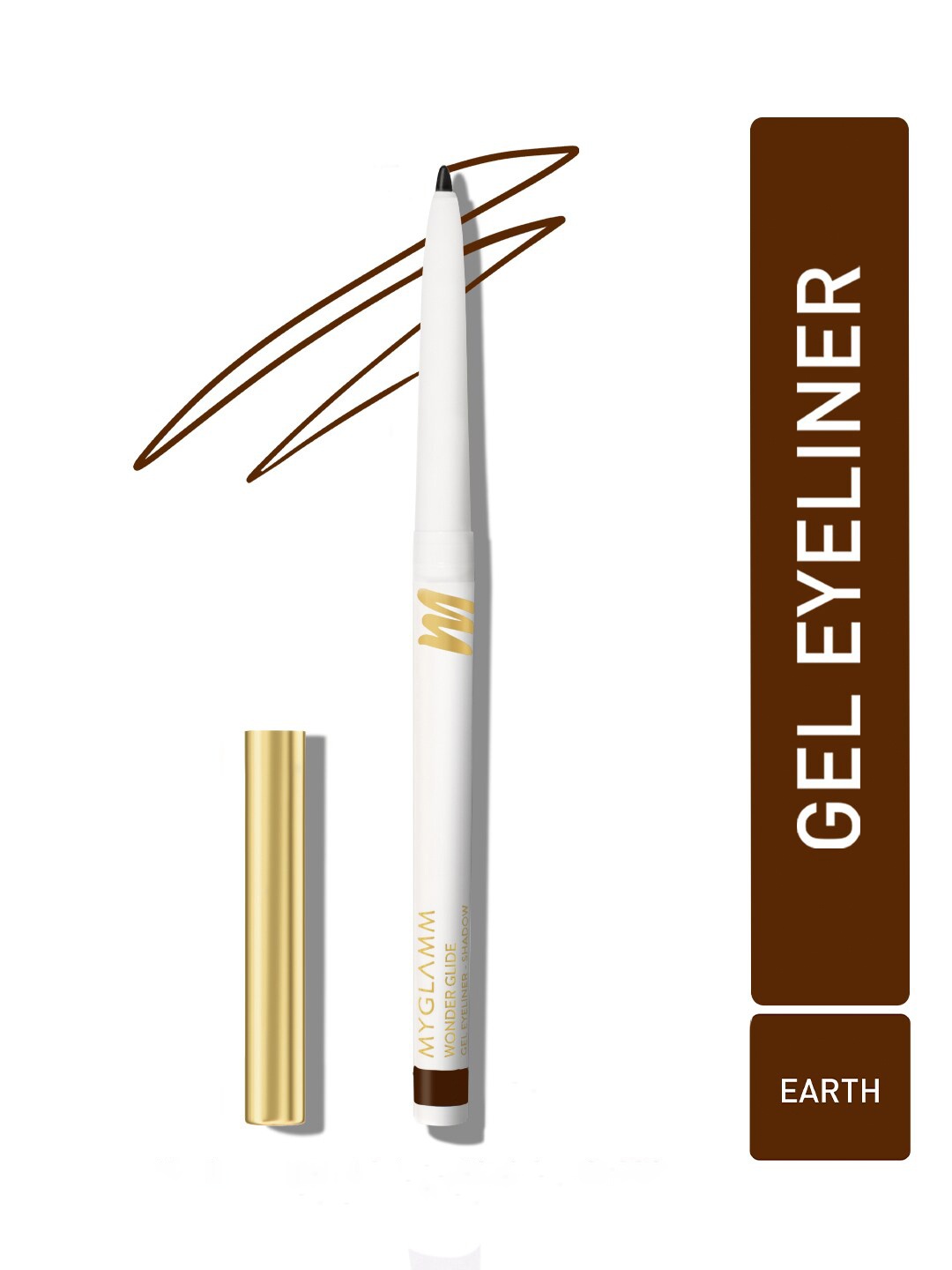 

MyGlamm Wonder Glide Quick Dry & Water-Resistant Gel Eyeliner 4.8g - Earth, Brown