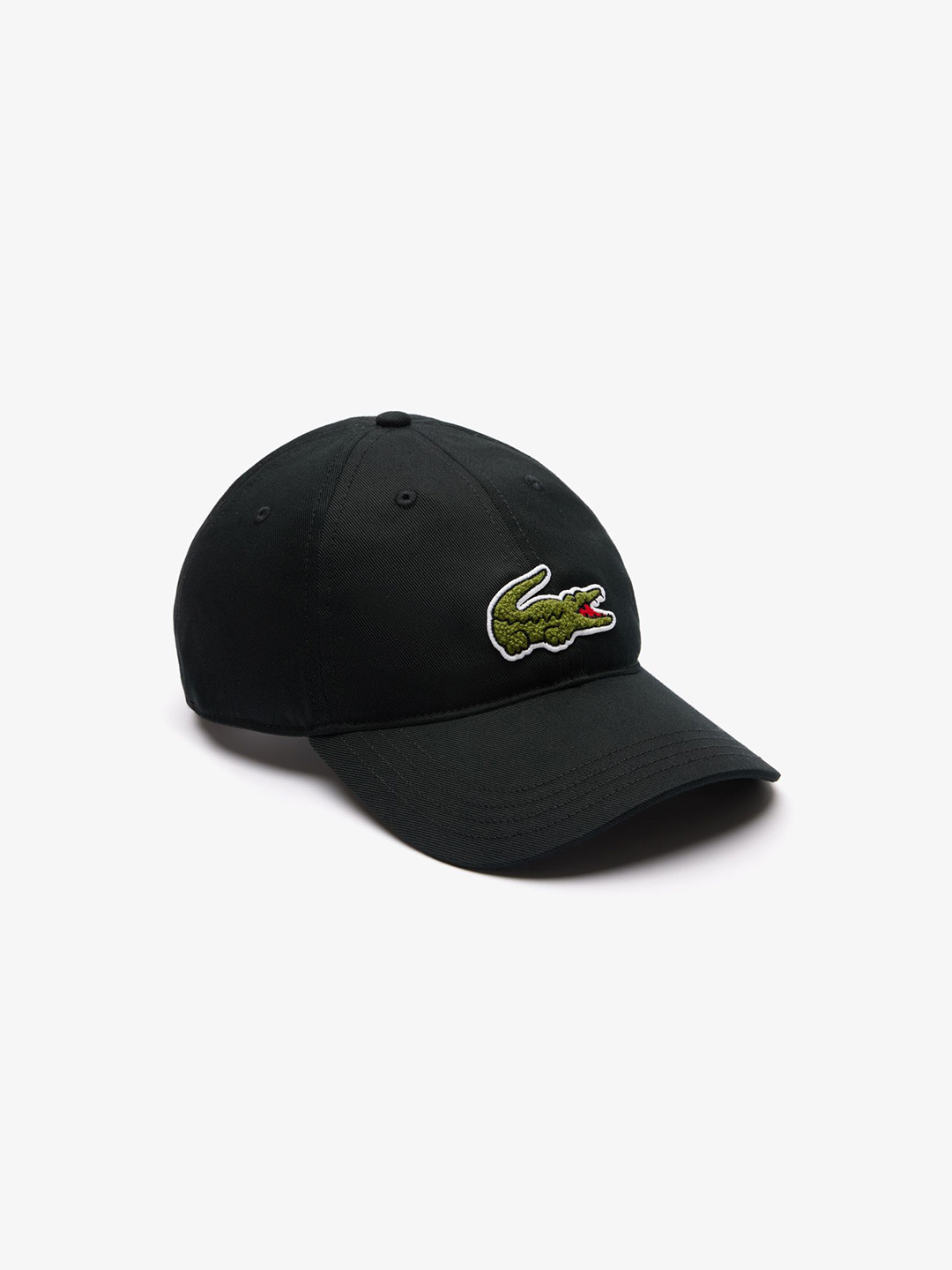 

Lacoste Men Embroidered Pure Cotton Baseball Cap, Black