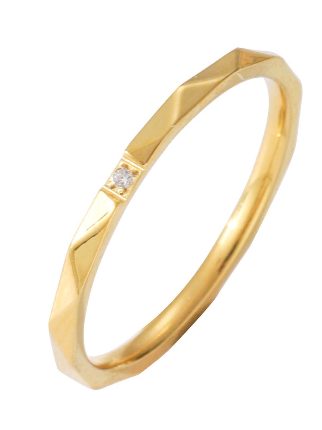 

StyleCast Elegant Gold-Toned Stone Studded Finger Ring