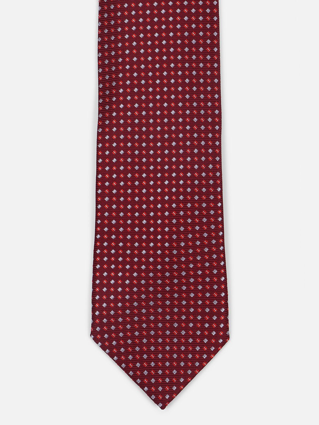 

Van Heusen Men Printed Skinny Tie, Maroon