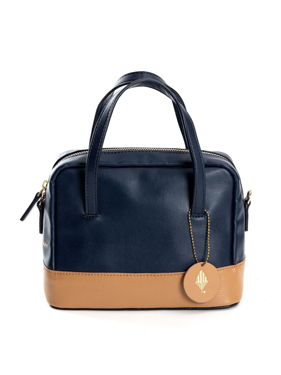 

Green Hermitage Women Colourblocked Structured Leather Sling Bag, Blue