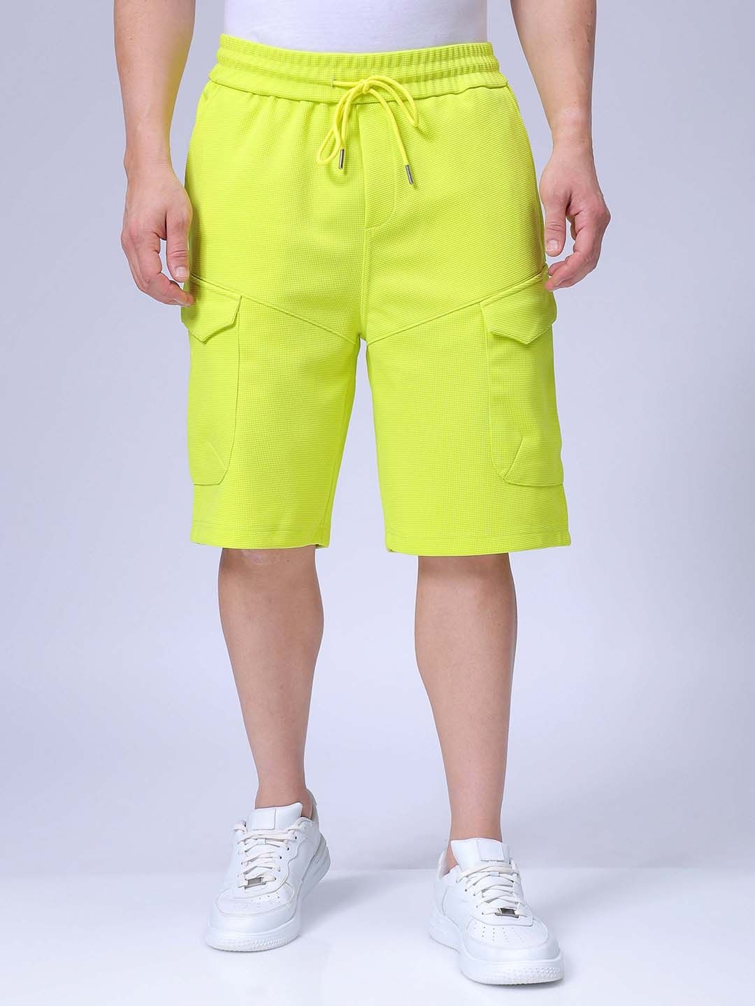 

The Indian Garage Co Men Mid-Rise Relaxed Fit Shorts, Green