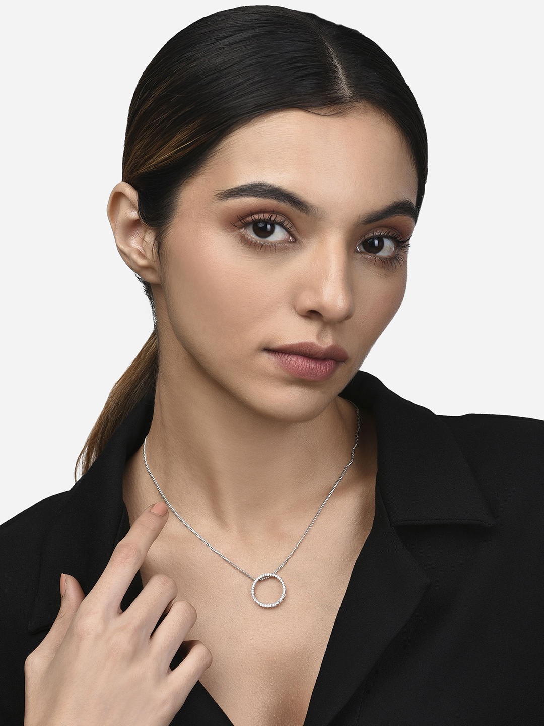 

FIAN Sterling Silver Rhodium-Plated Necklace