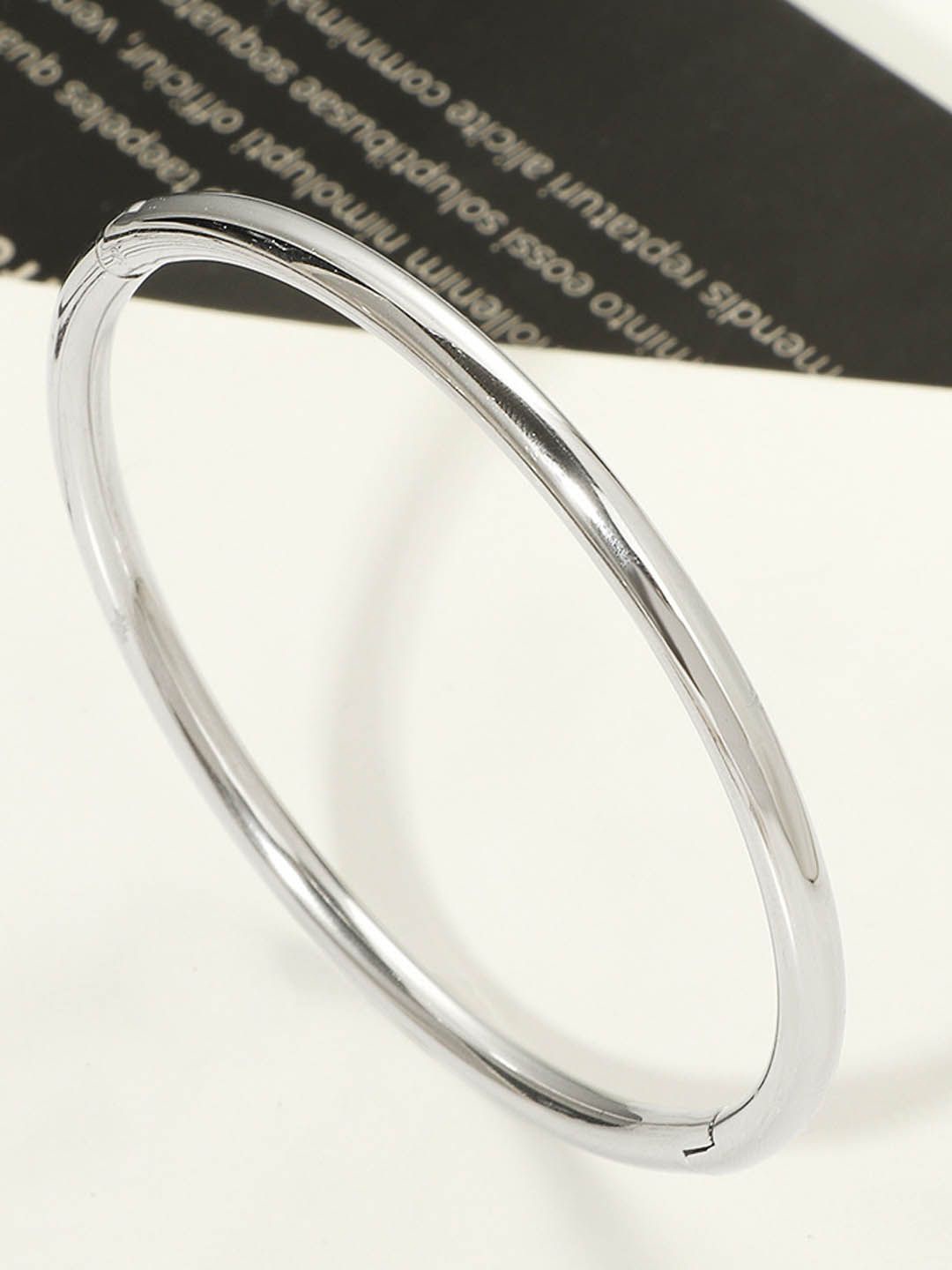 

StyleCast Silver-Toned Elegant Bangle-Style Bracelet