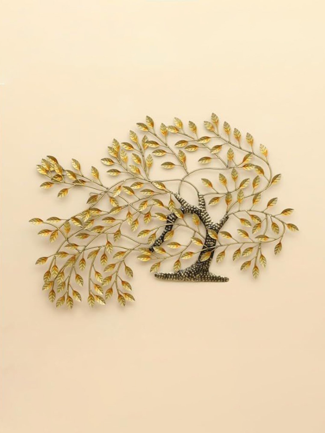 

vedas Mystic Indiana Brown Krisha Tree Wall Decor, Gold