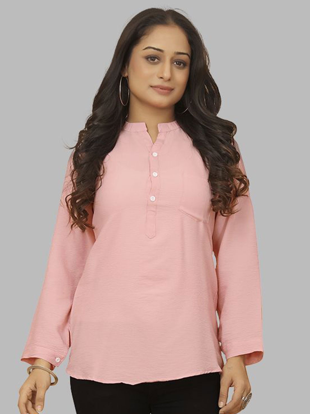

Krimmple Women Cotton Top, Pink