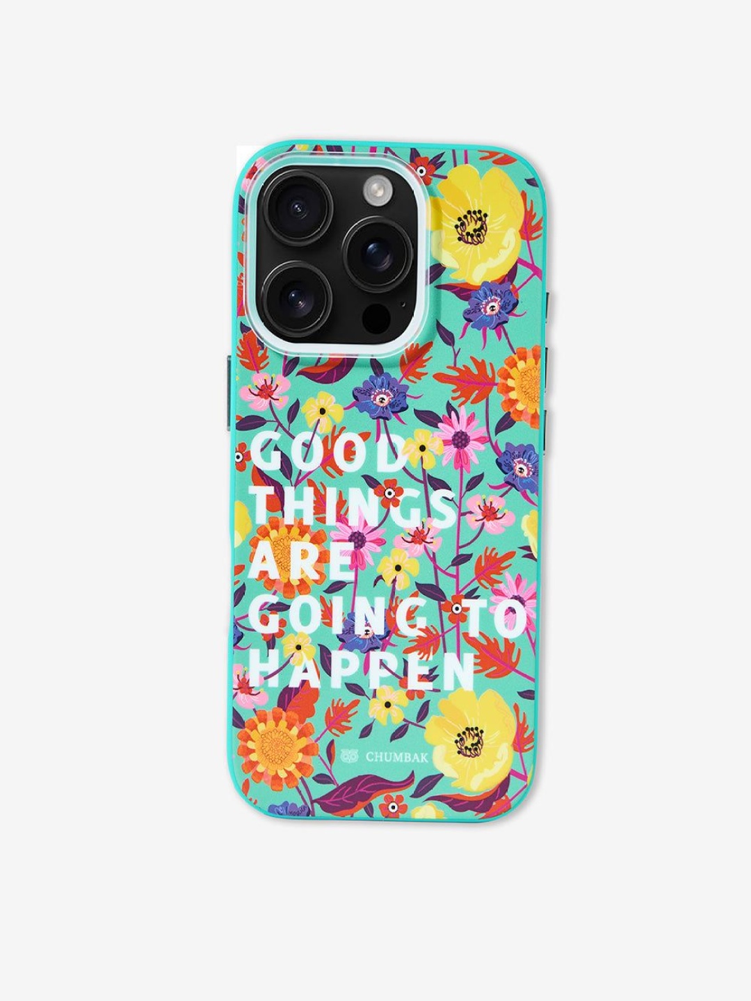 

Chumbak Phone Case Cover For iPhone 16 Pro Good Things, Blue