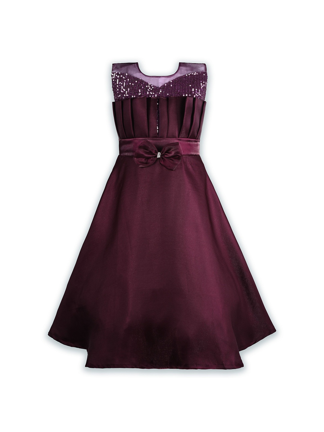 

Wish Karo Girls Embellished Fit & Flare Dress, Purple