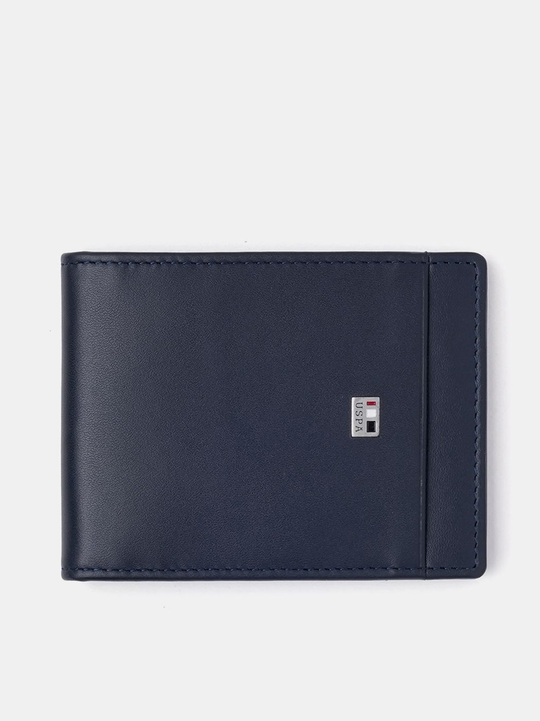 

U.S. Polo Assn. Men Leather Two Fold Wallet, Navy blue