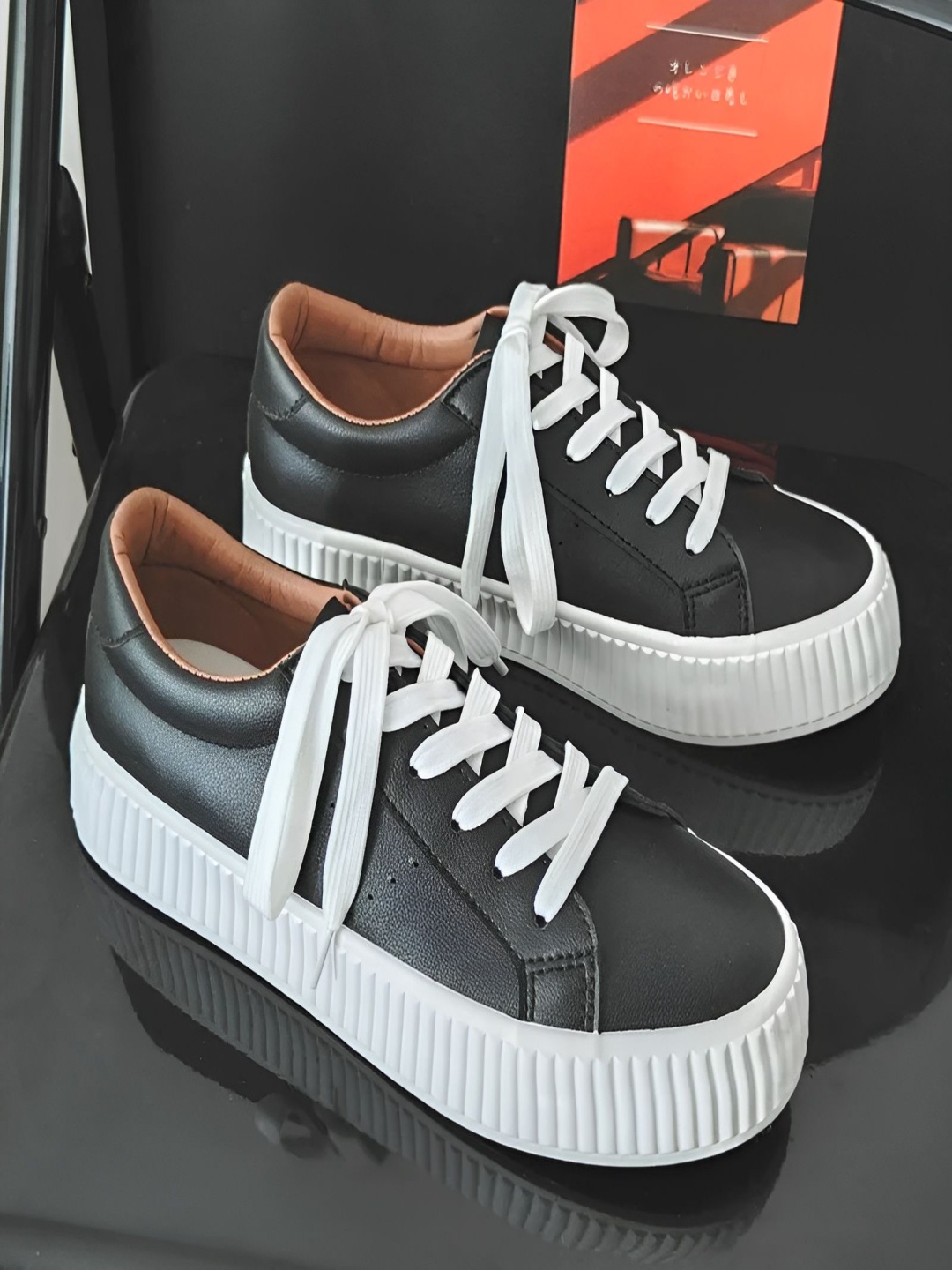 

ASTEROID Men ADI Lace-Ups Sneakers, Black