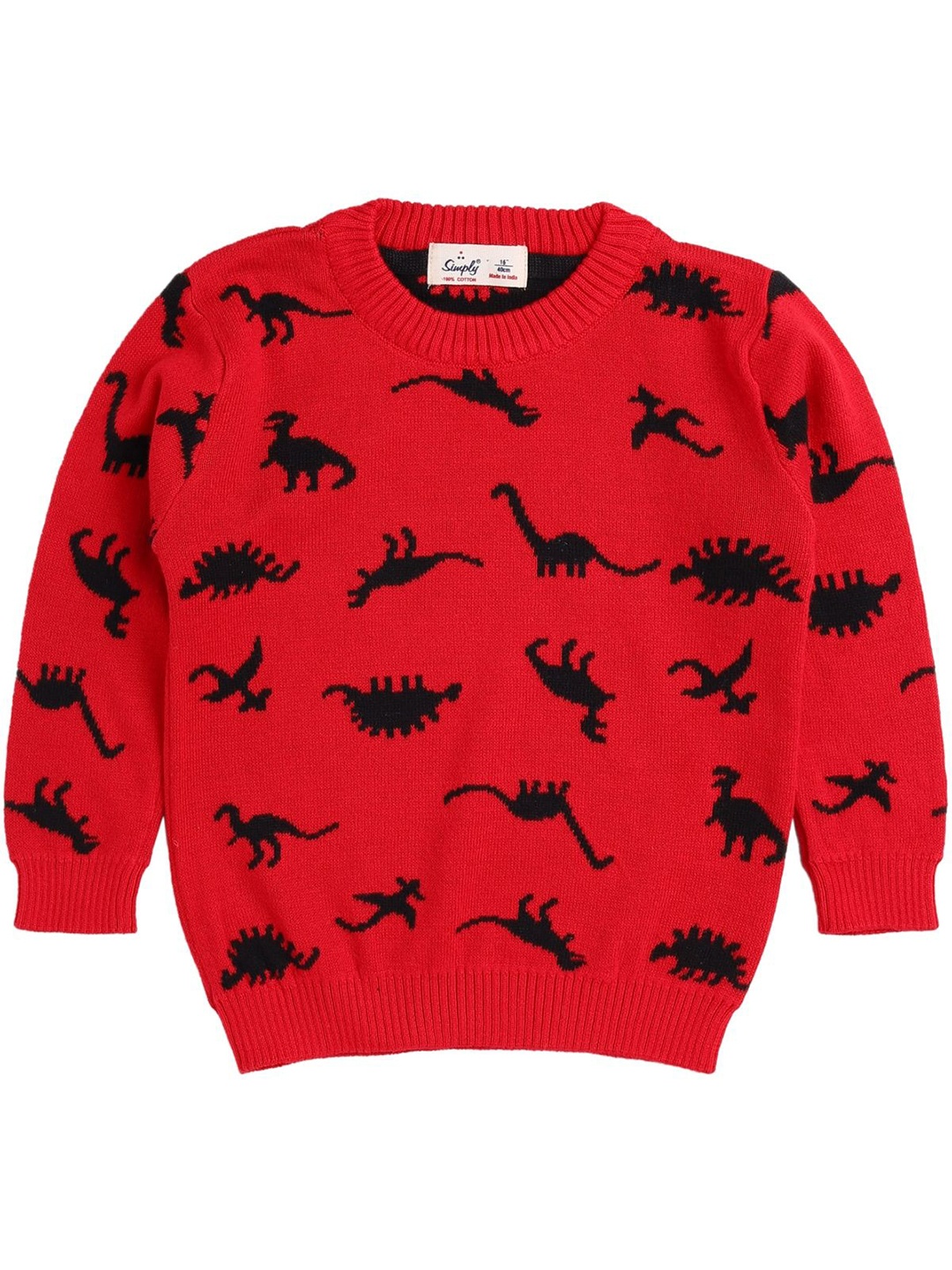 

Simply Boys Printed Pullover Sweatshirt, Red