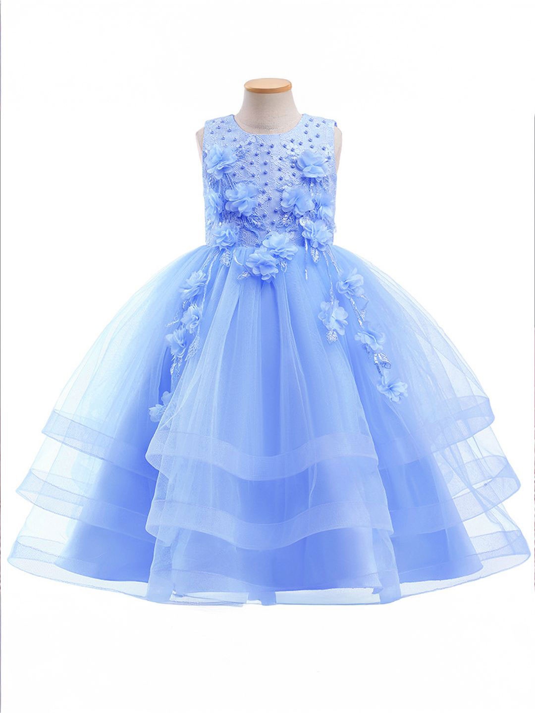 

Xsole Fit & Flare Maxi Dress, Blue