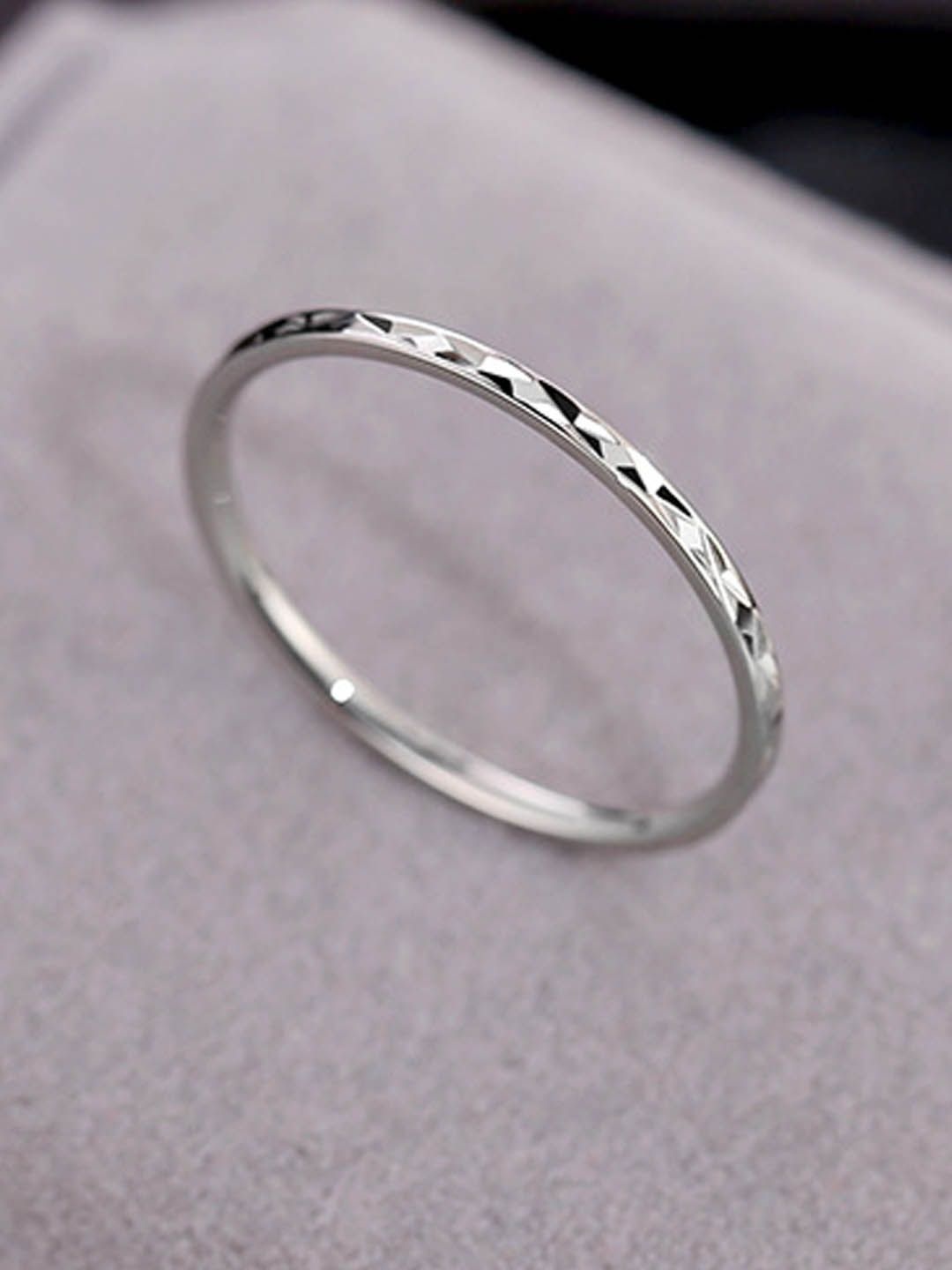 

StyleCast Silver-Toned Elegant Adjustable Finger Ring