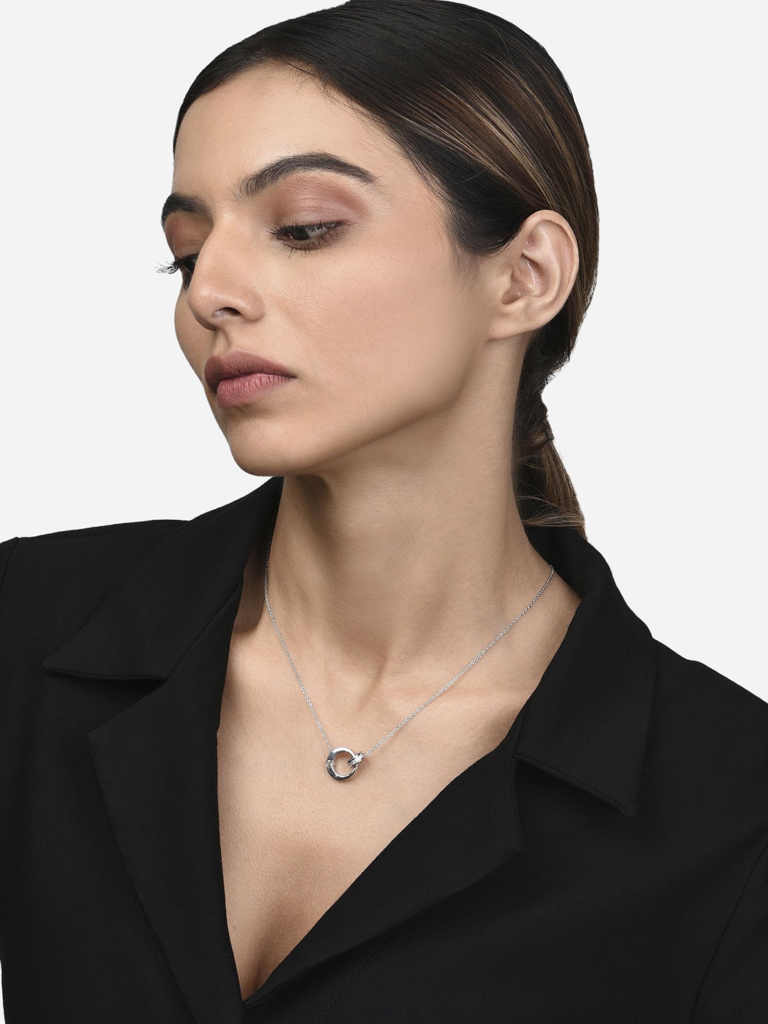 

FIAN Sterling Silver Rhodium-Plated Necklace