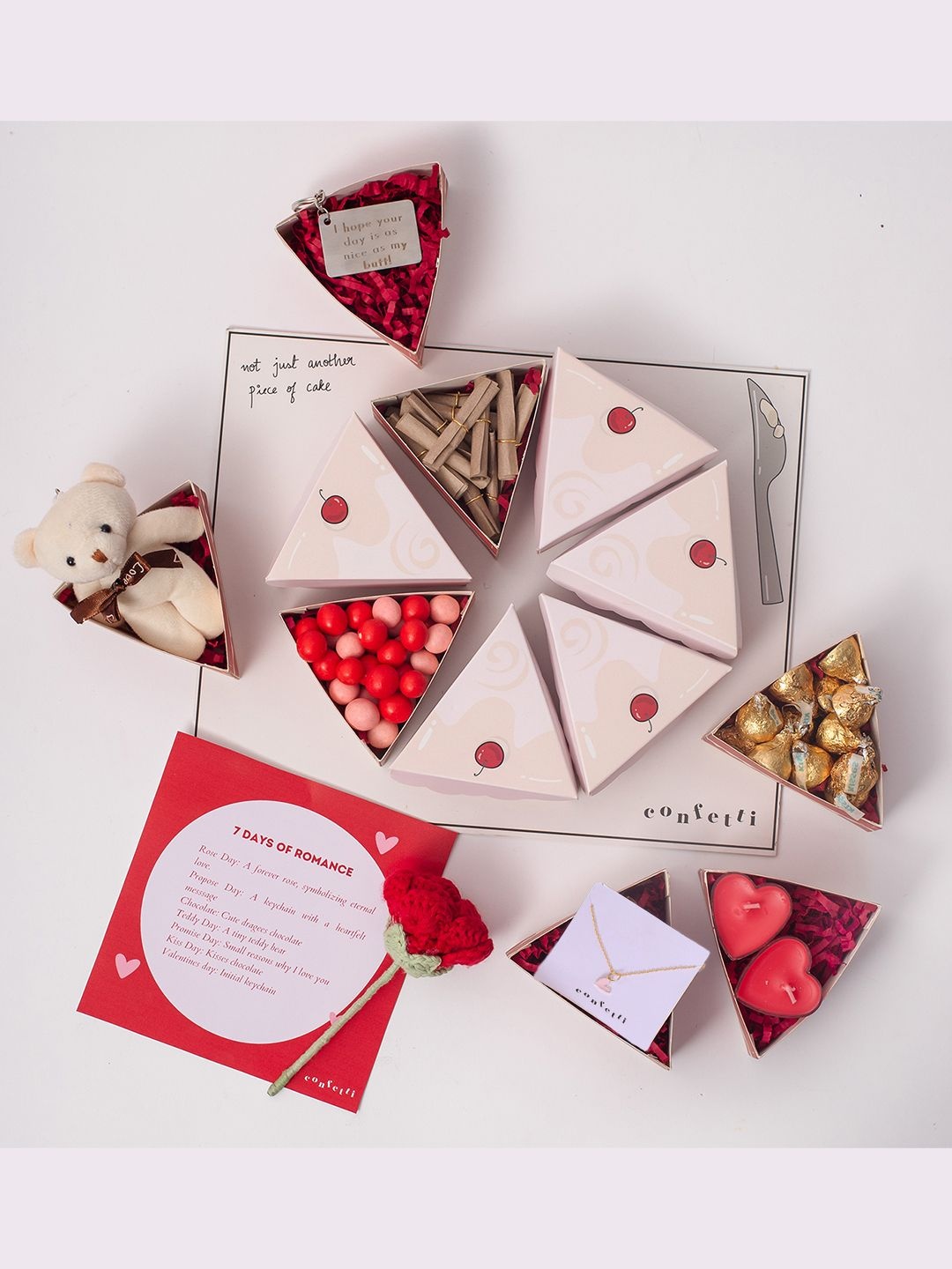 

Confetti Gifts Set of 7 Valentines Gift Set, Multi
