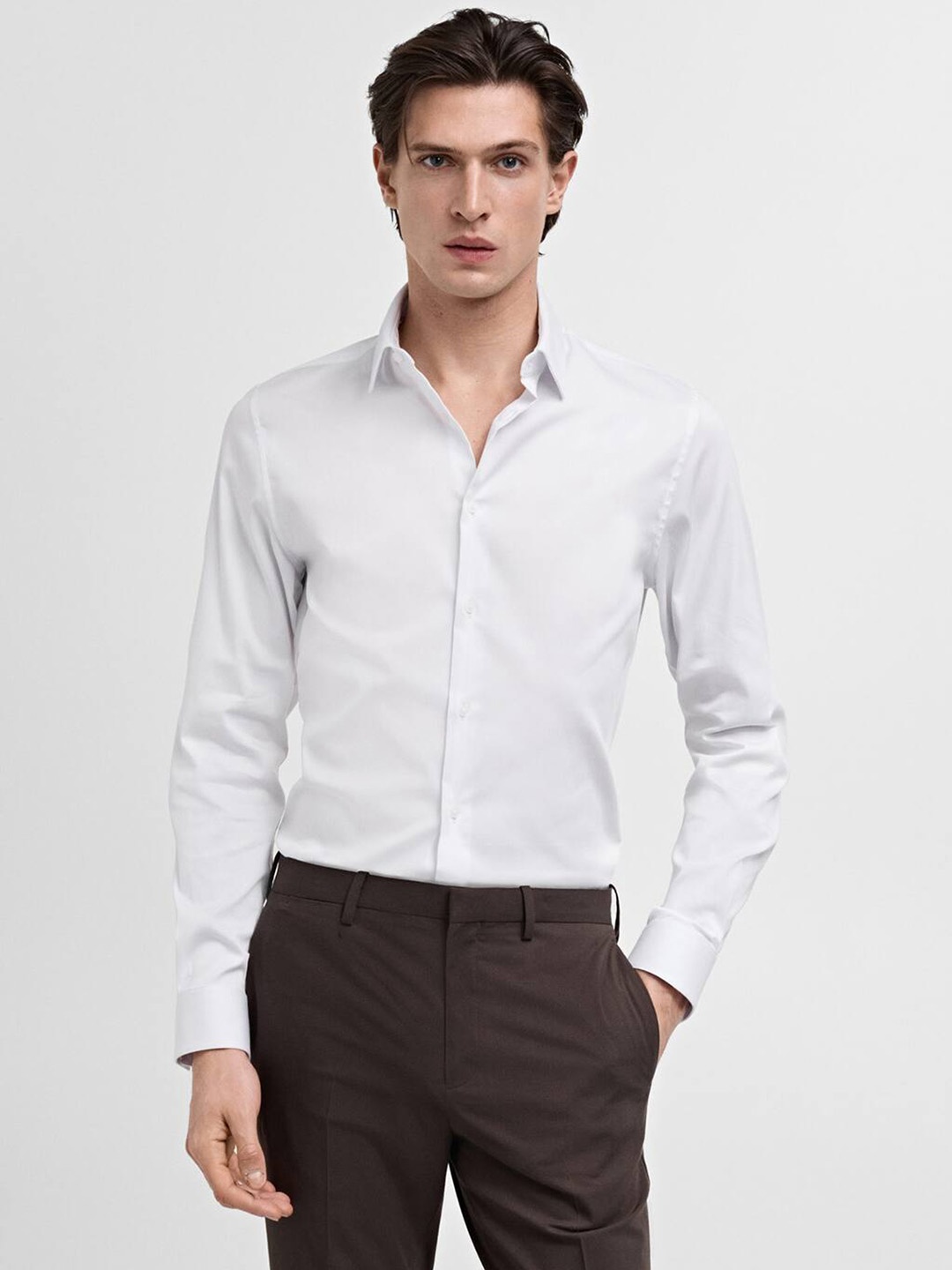 

MANGO MAN Super Slim Fit Formal Shirt, White