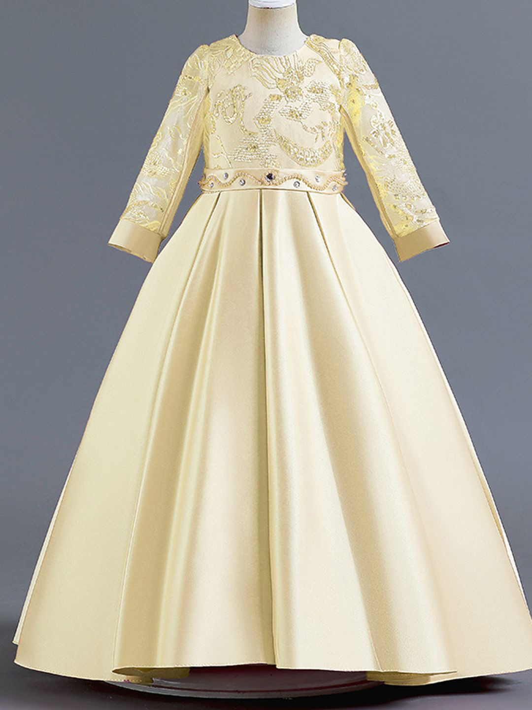 

Xsole Girls Gown Maxi Dress, Champagne