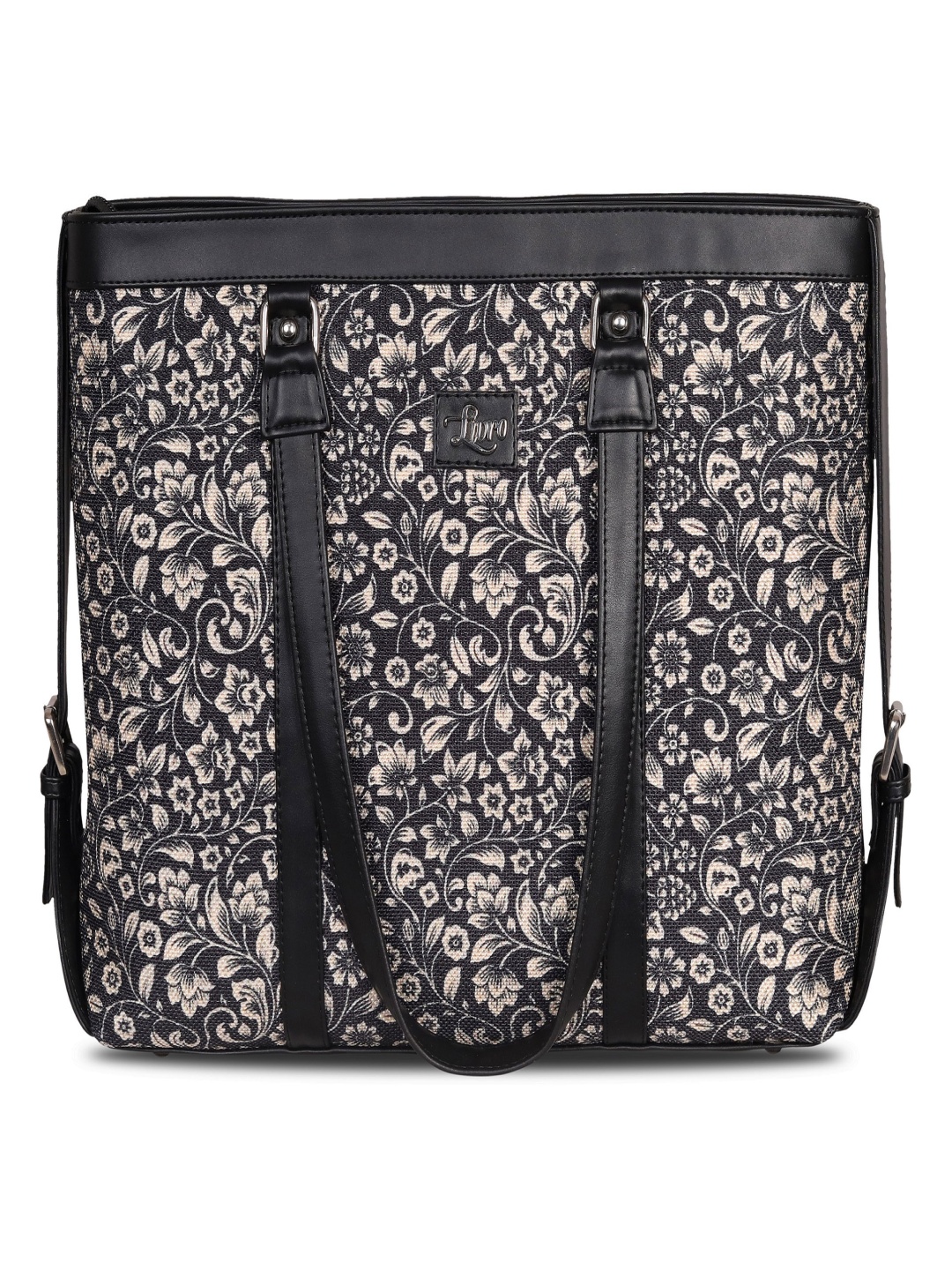 

LIVRO Women Floral Printed Shoulder Bag, Black