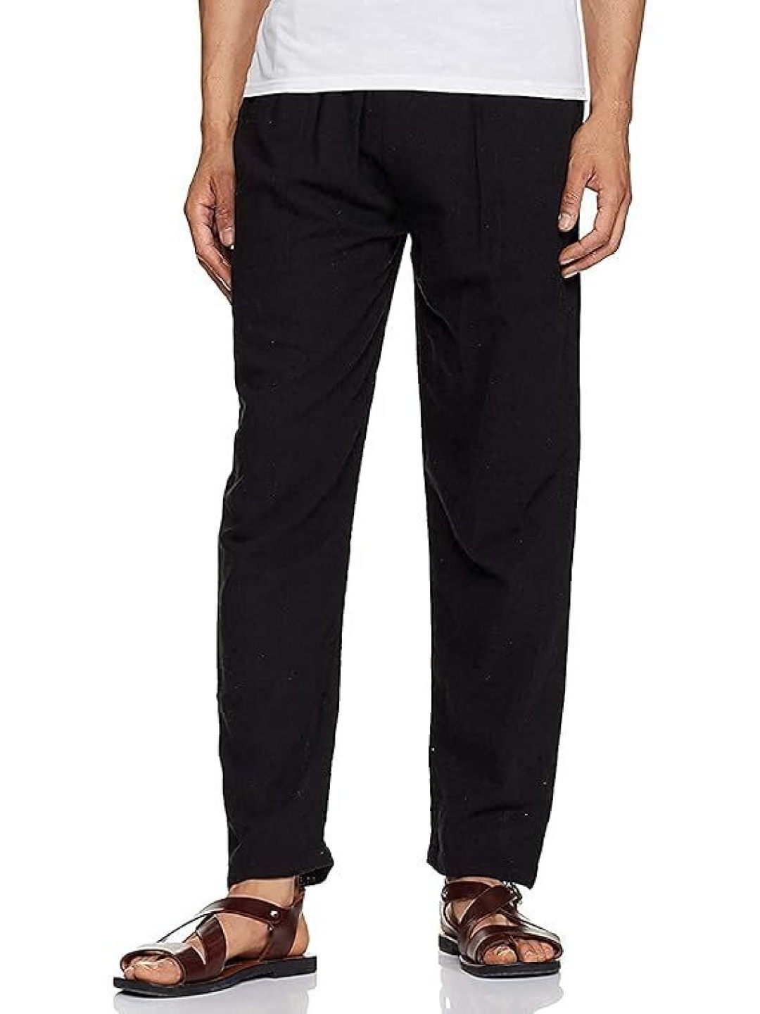 

DIGITAL SHOPEE Men Mid-Rise Cotton Pyjamas, Black