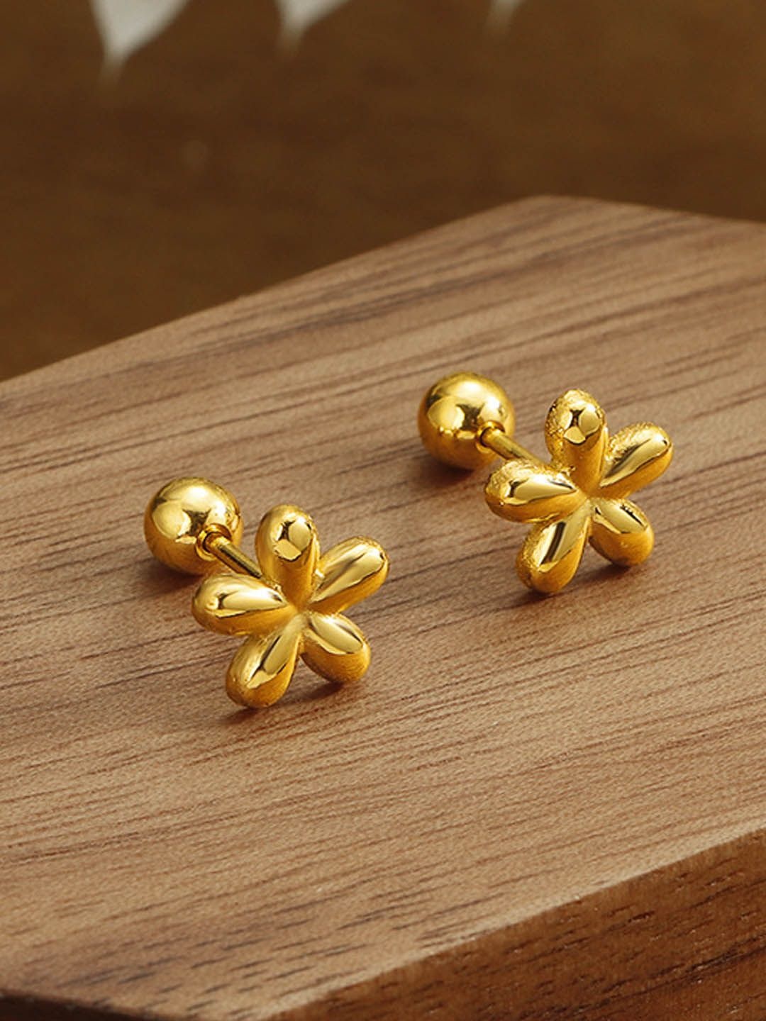 

StyleCast Gold-Plated Floral Shaped Studs