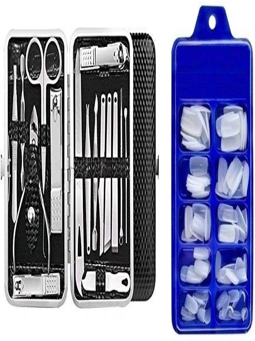 

Lenon Set of 116 Manicure Nail Art Kit With Nails, White