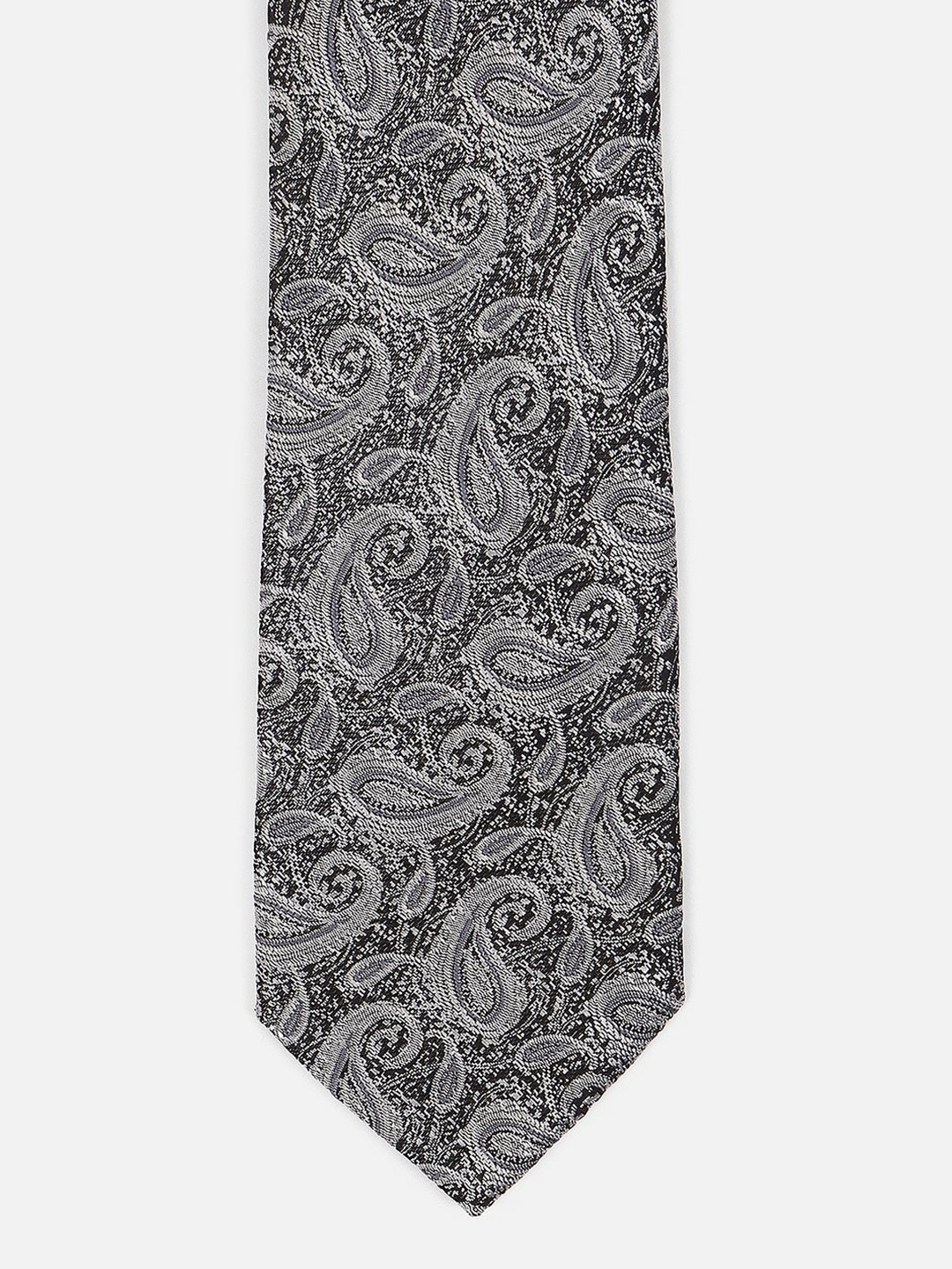 

Van Heusen Men Woven Design Broad Tie, Grey