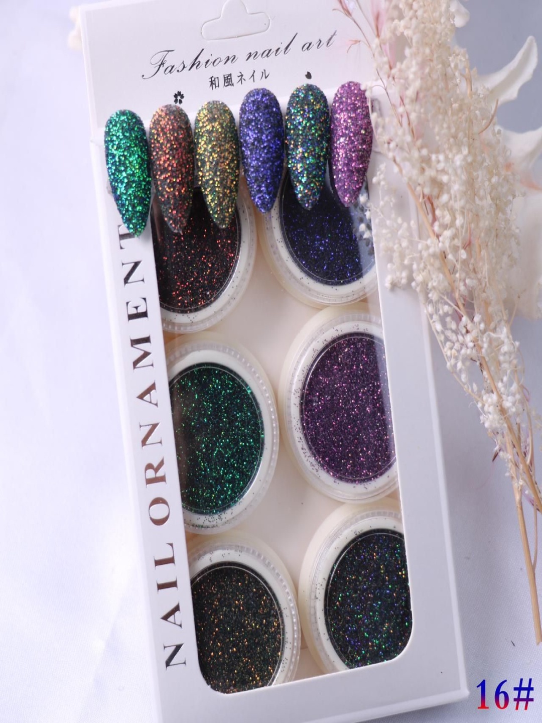 

Cameleon Set of 6 Nail Art Decoration Kit -#16, Green