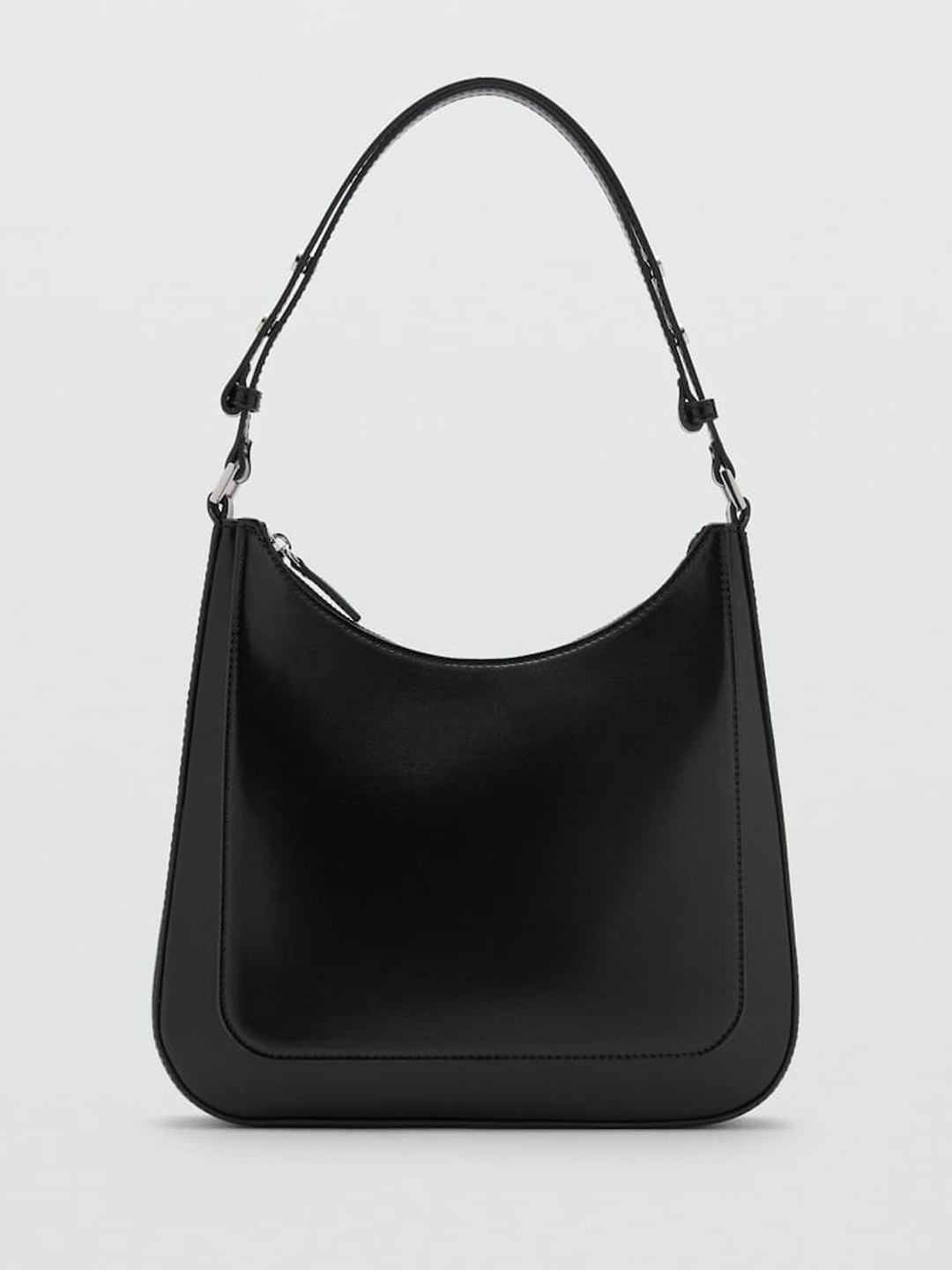 

MANGO Structured Shoulder Bag, Black