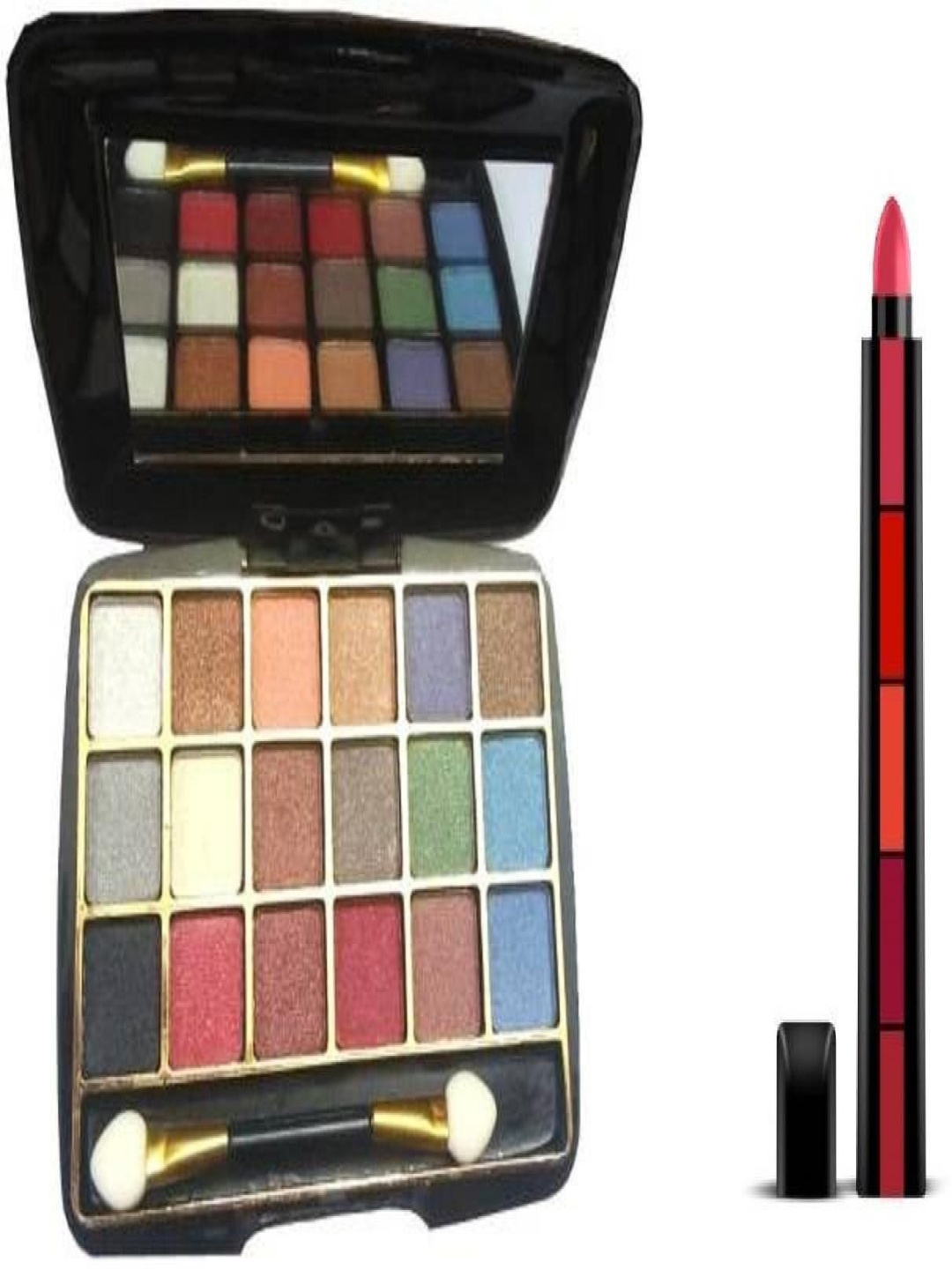 

Lenon Set of 2 Eyeshadow With 5 Steps Matte Lipstick, Red