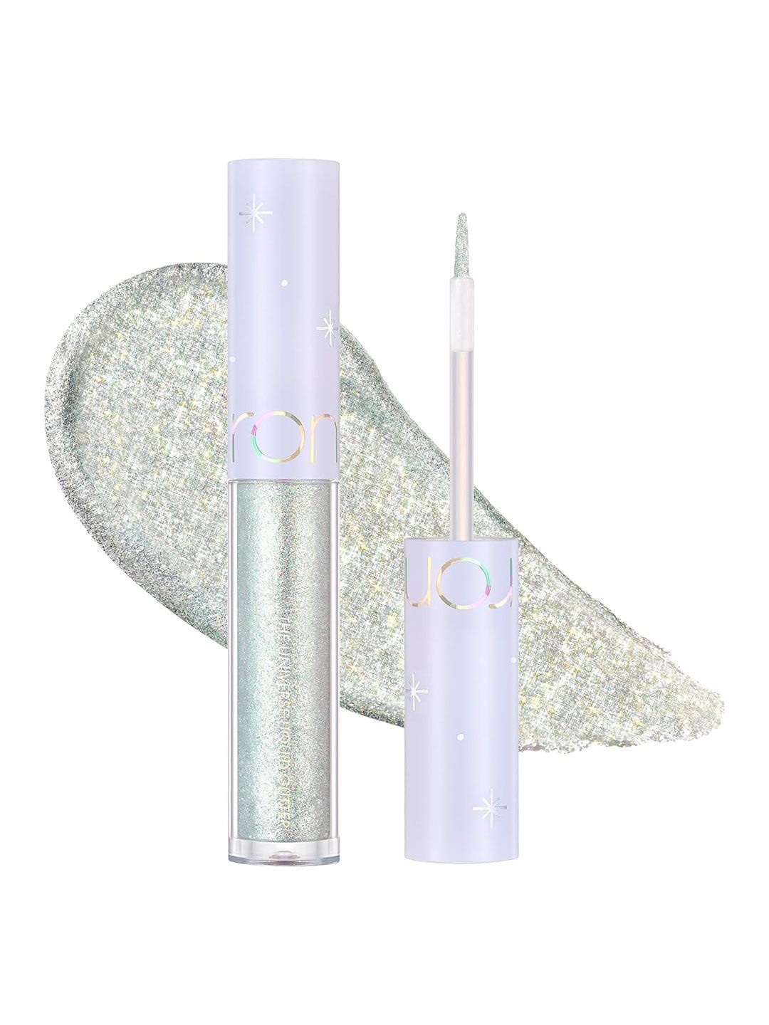 

Rom&nd The Universe Long Wearing Liquid Glitter Eyeliner - 9 ml - Minty Way 08, White