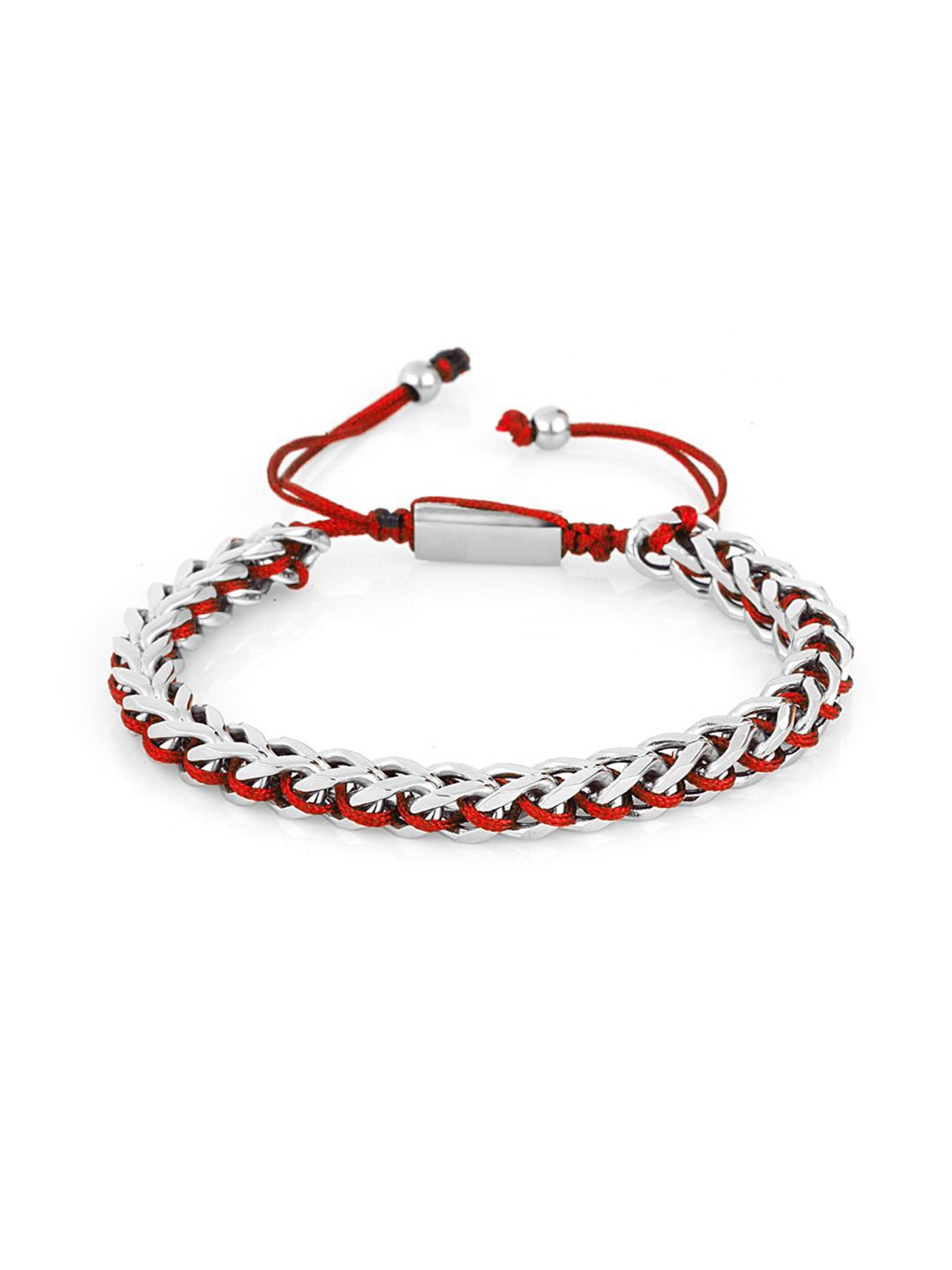 

SANTA BARBARA POLO & RACQUET CLUB Men Stainless Steel Wraparound Bracelet, Silver