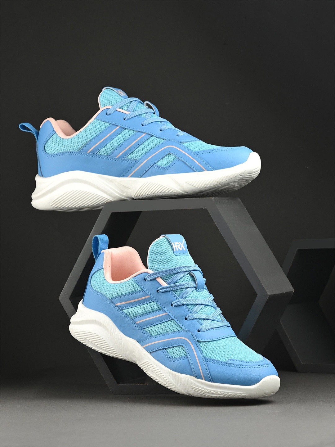 

HRX by Hrithik Roshan Women Mesh Running Non-Marking Shoes, Blue