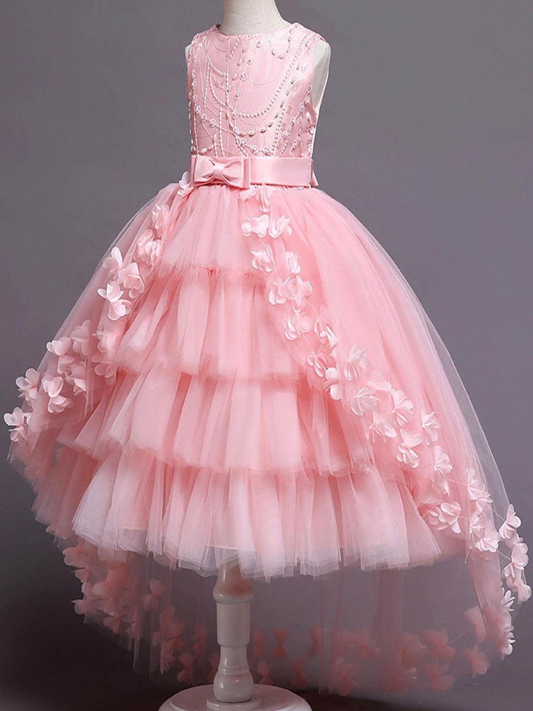 

Xsole Girls Embellished Gown Dress, Pink