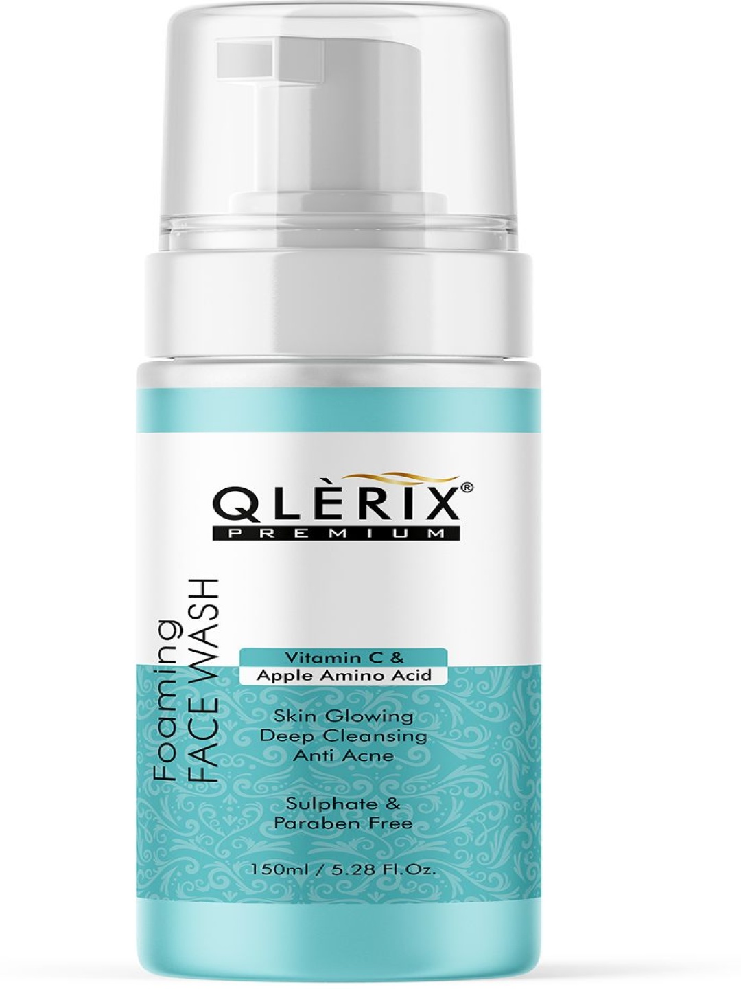 

QLERIX Vitamin C Foaming Face Wash With Apple Amino Acid - 150 ml, White