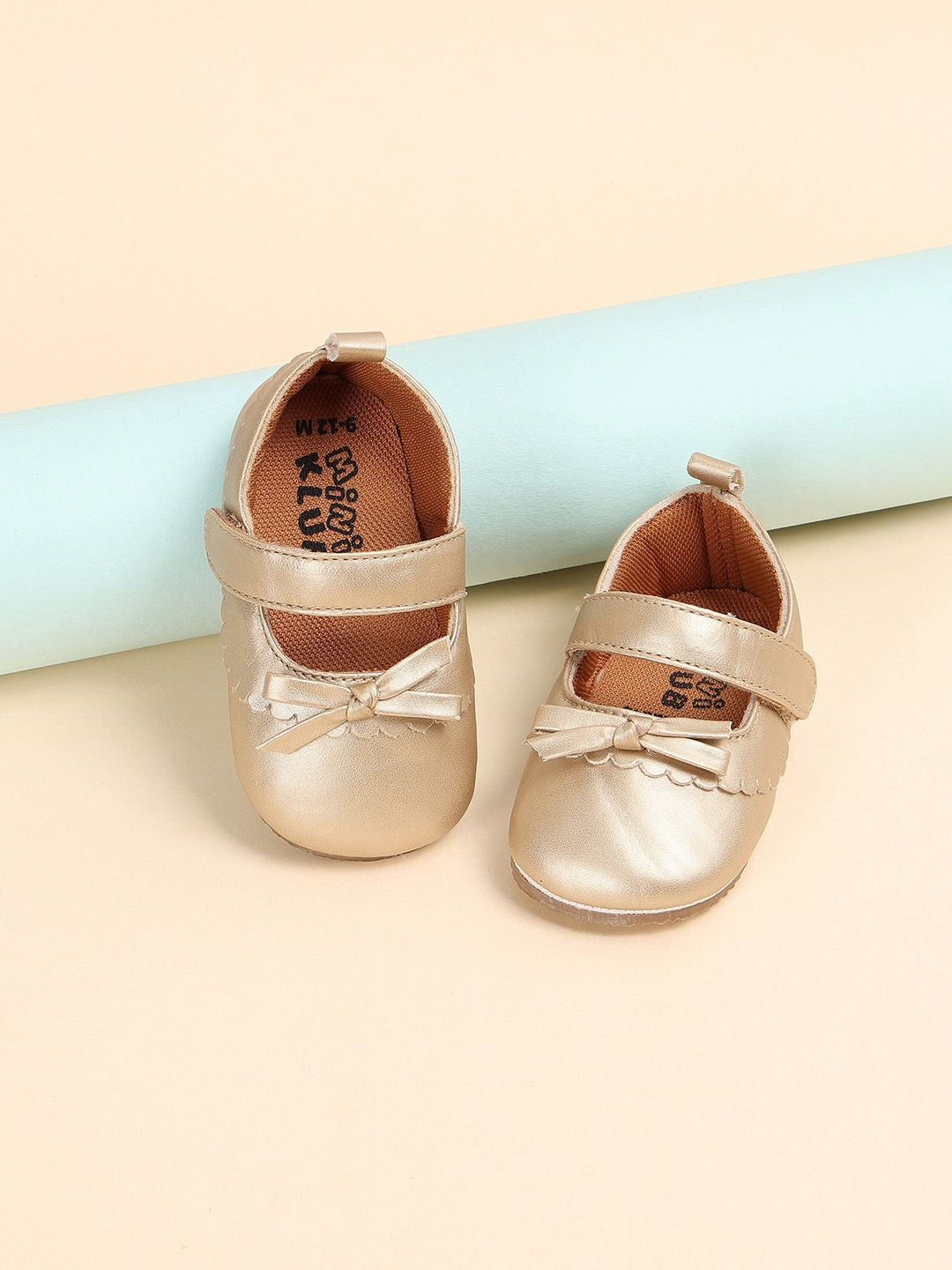 

MINI KLUB Girls Round Toe Bows Fashion Espadrilles, Brown