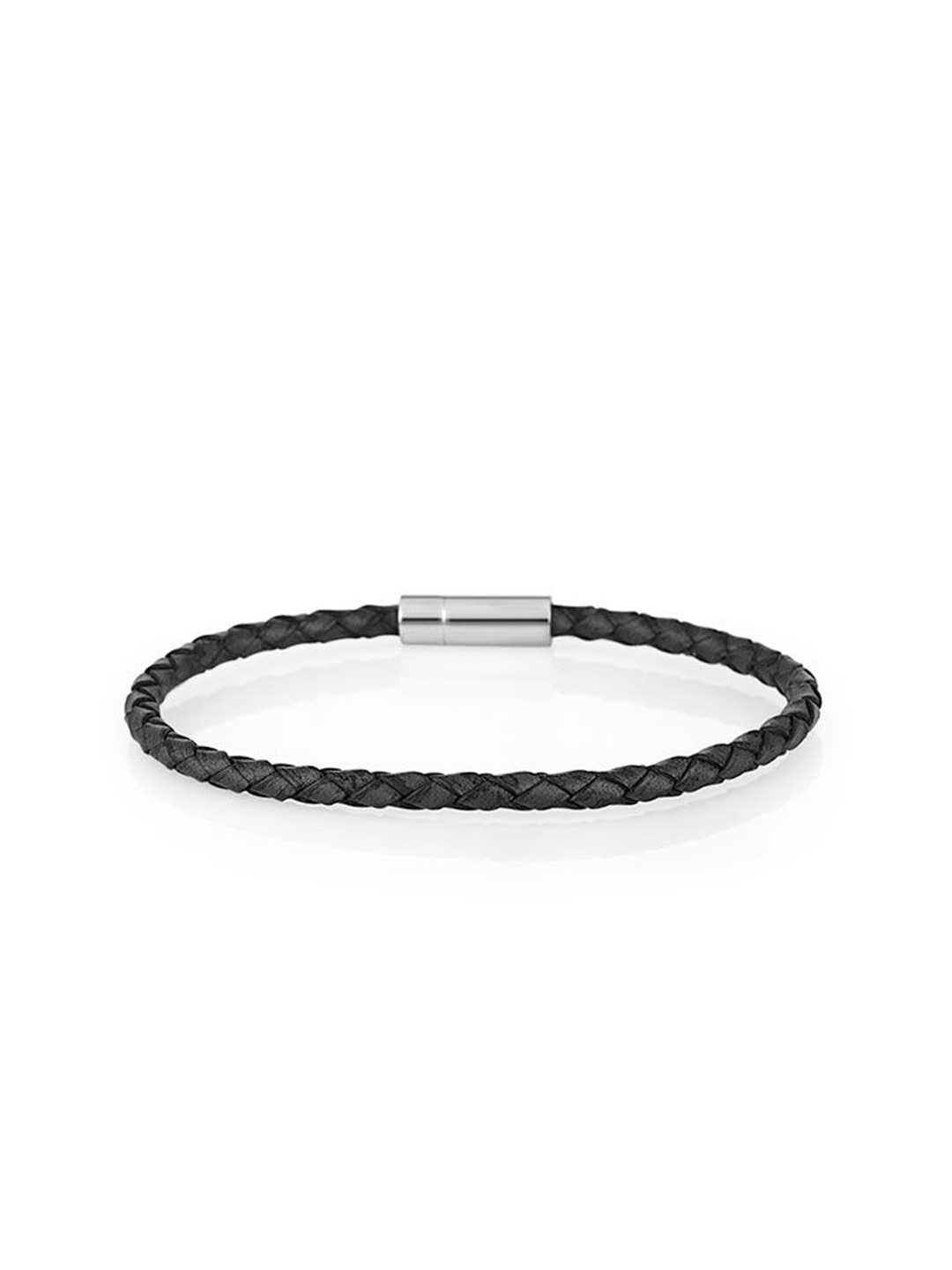 

SANTA BARBARA POLO & RACQUET CLUB Men Leather Wraparound Bracelet, Black